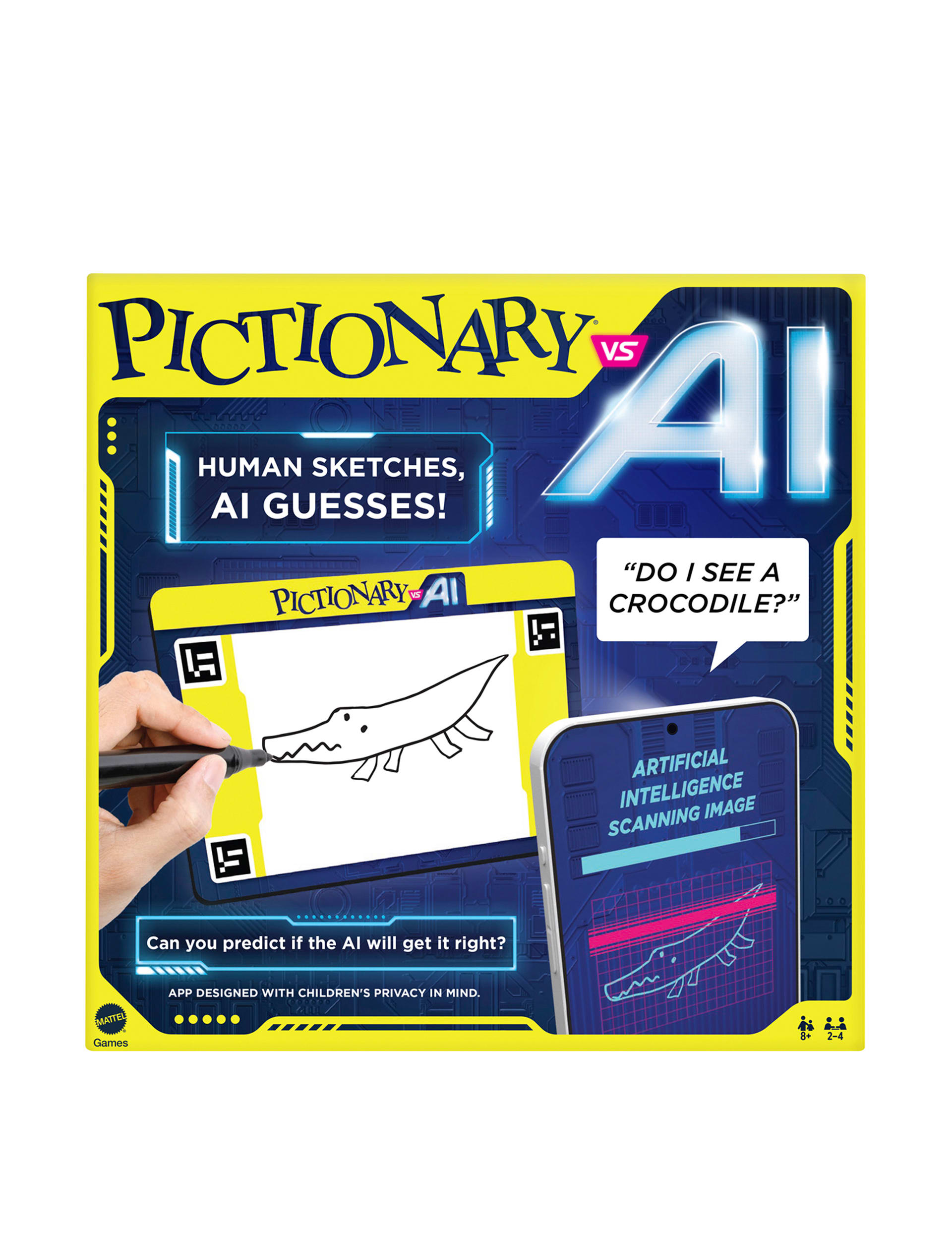 Mattel Games Pictionary Vs AI Board Game (8+ Yrs)