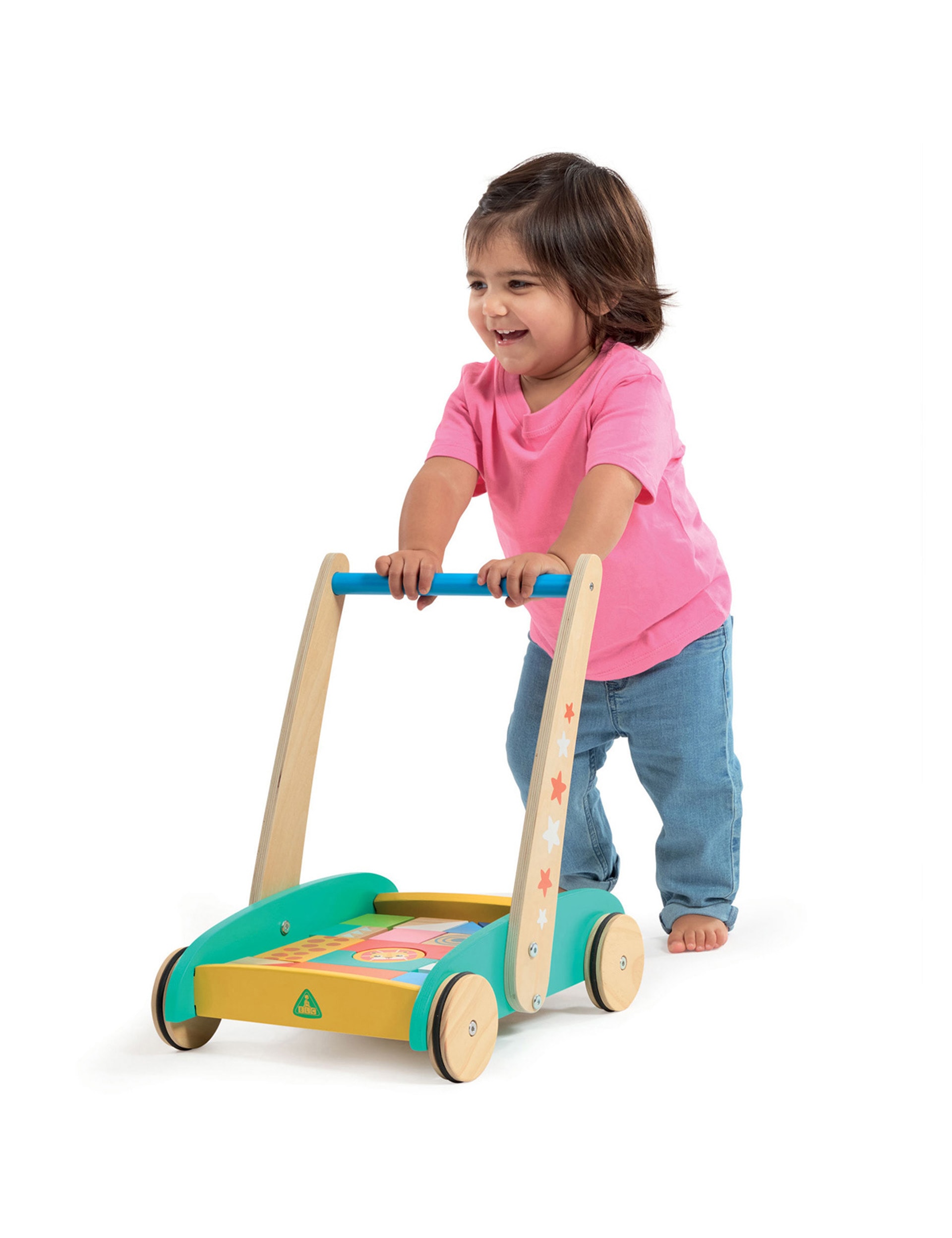 Early Learning Centre Wooden Toddle Truck and Bricks (1-3 Yrs)