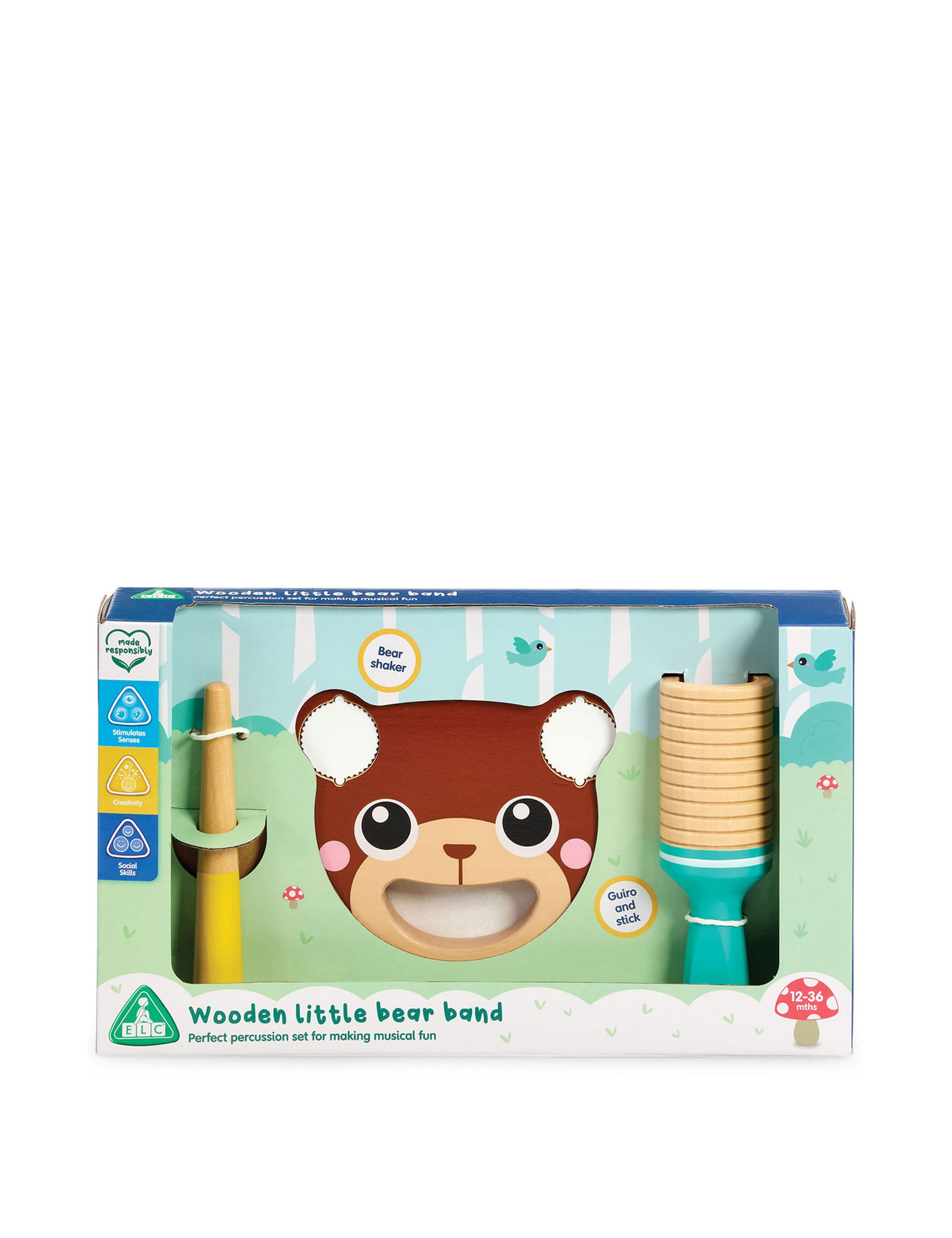 Early Learning Centre Wooden Little Bear Band Percussion Set (1+ Yrs)