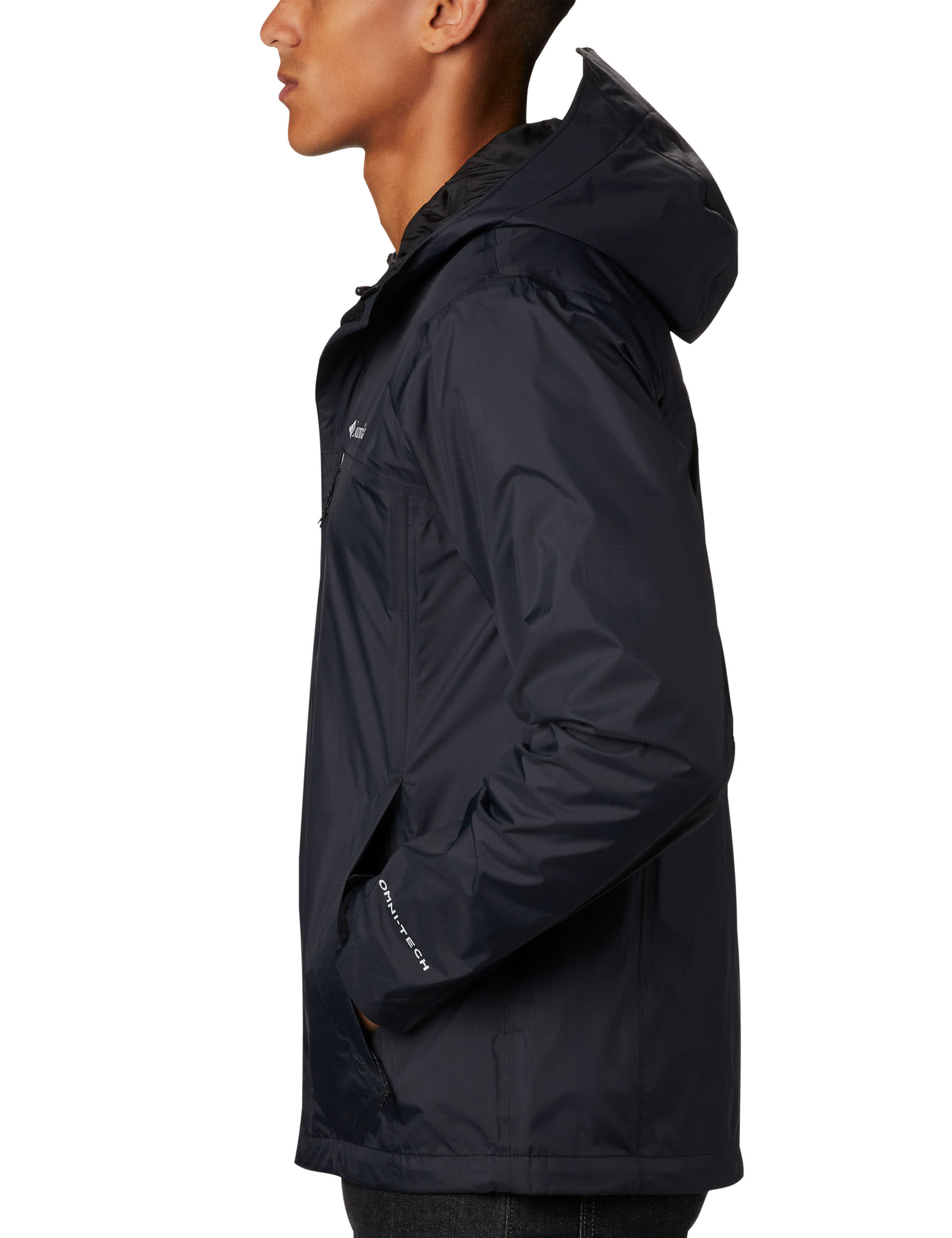 Columbia Men's Pouring Adventure II Waterproof Anorak - L - Black, Black