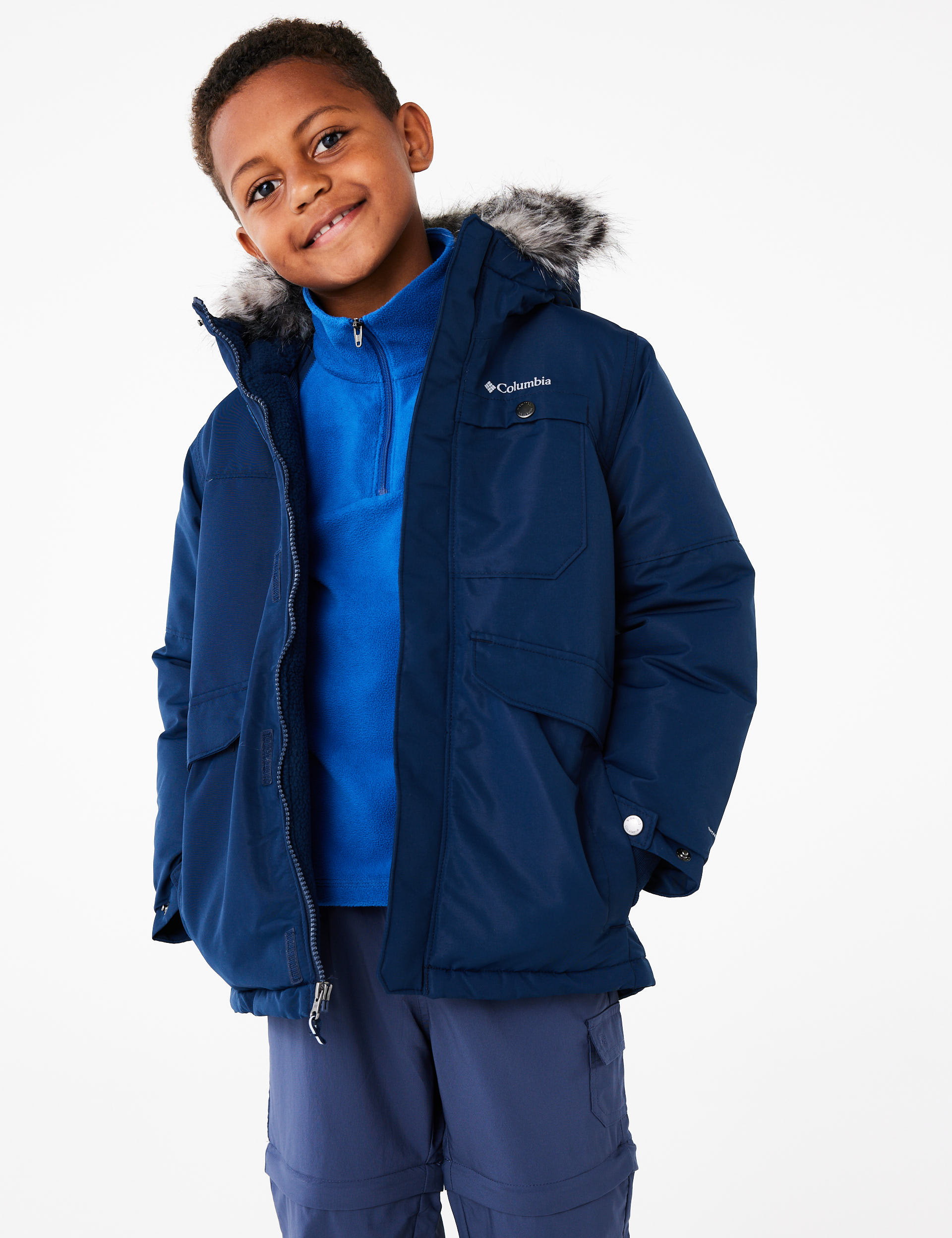 Columbia Boys Nordic Strider II Jacket - XL - Navy, Navy