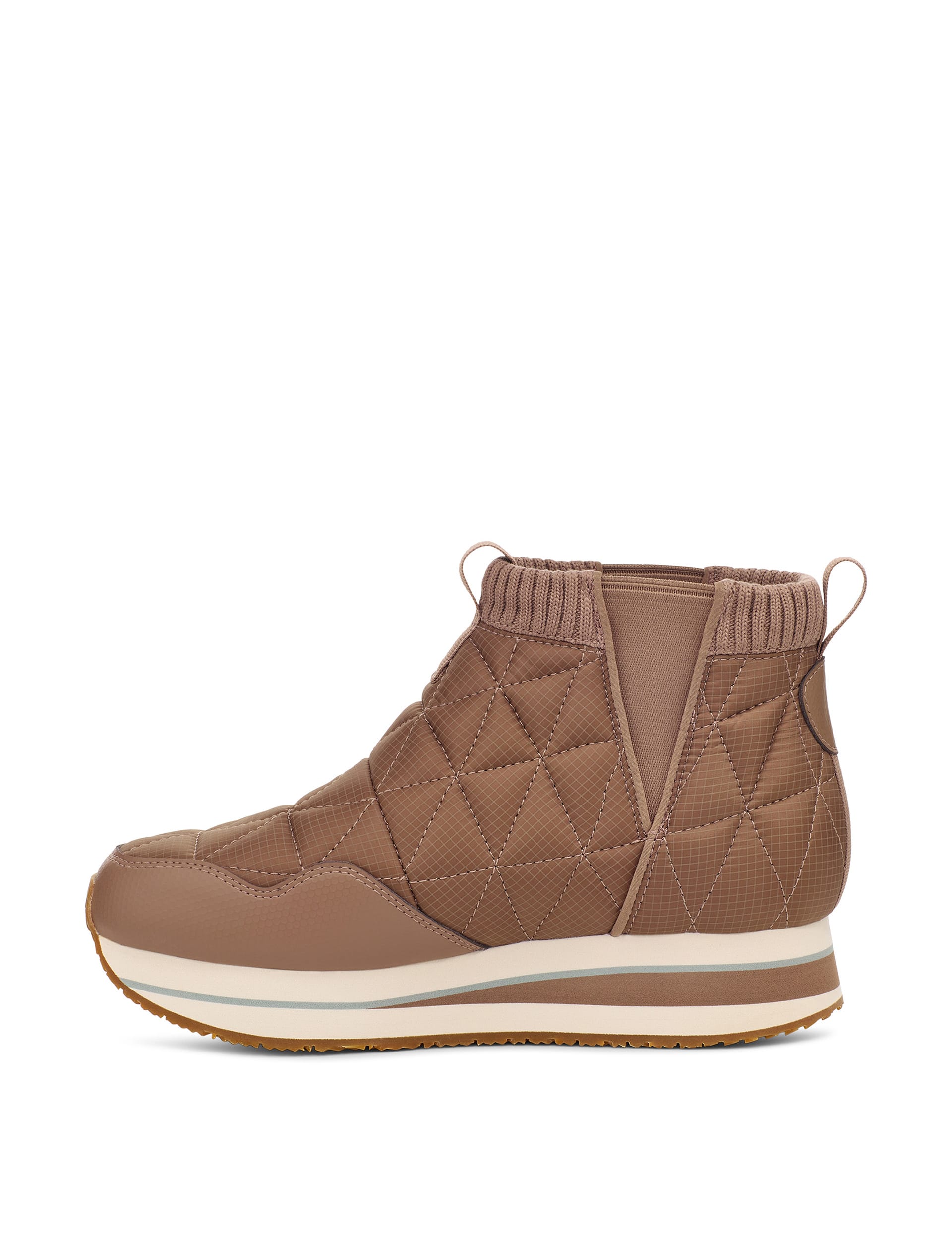 Teva Women's Quilted Platform Boots - 6 - Brown, Brown,Black