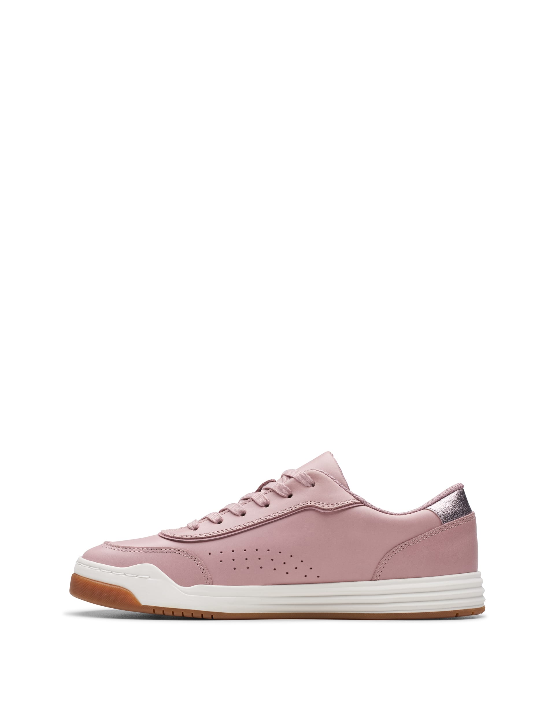 Clarks Kids Leather Trainers (13 Small - 5.5 Large) - 3 LF - Dusty Pink, Dusty Pink