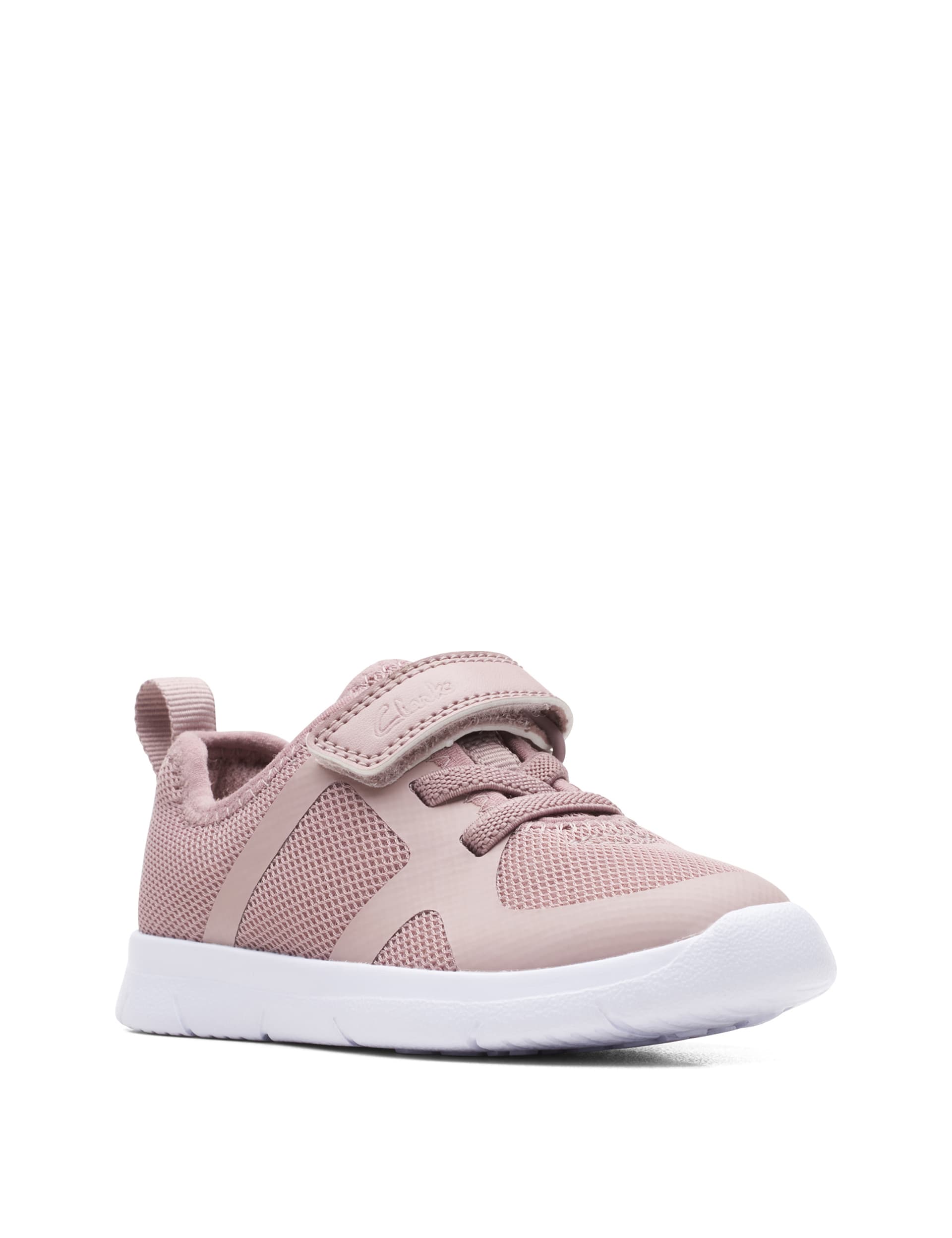 Clarks Kids Riptape Trainers (3 Small - 6 1/2 Small) - 3 SF - Pink, Pink