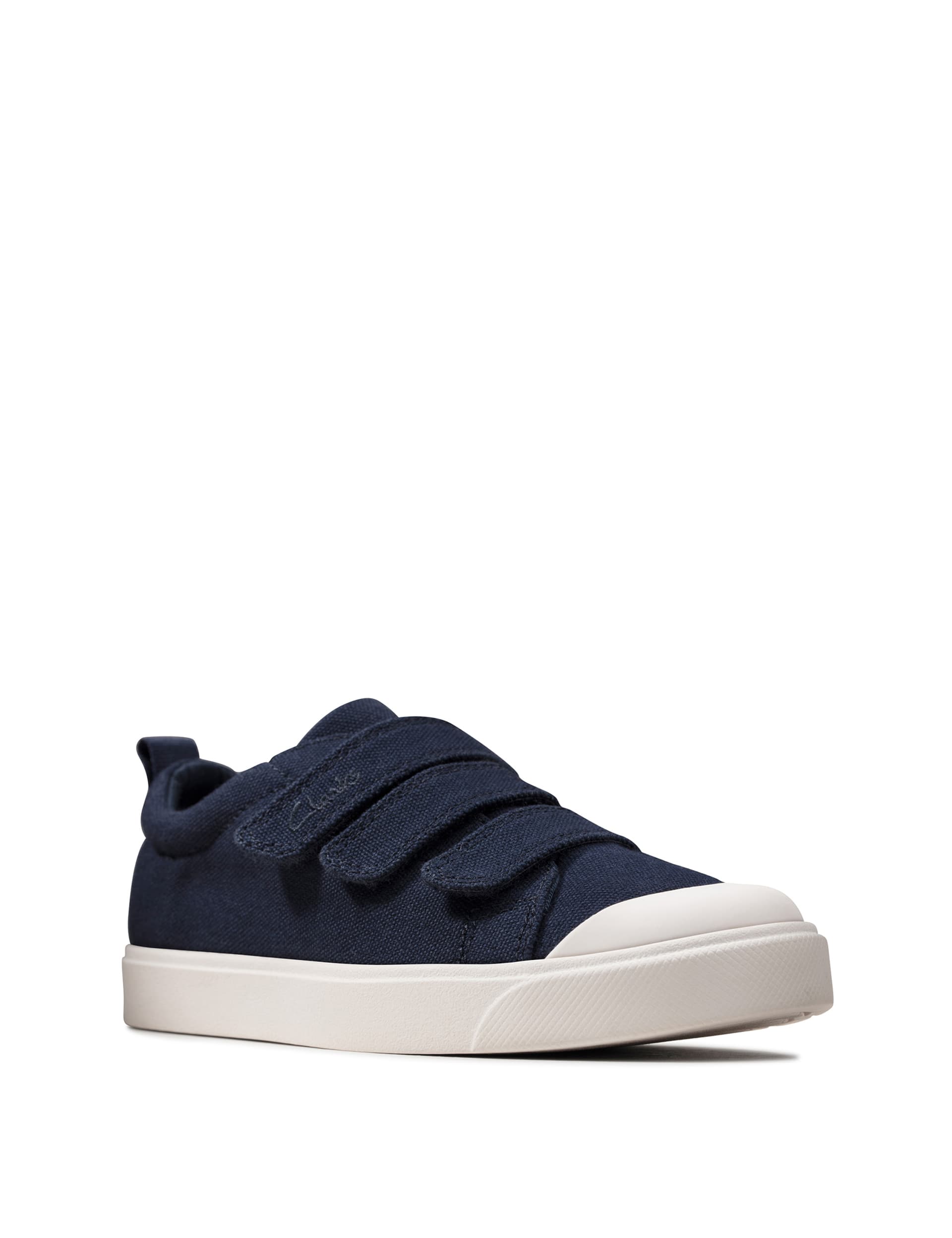 Clarks Kids Riptape Trainers (10 Small - 2.5 Large) - 12.5SF - Navy, Navy