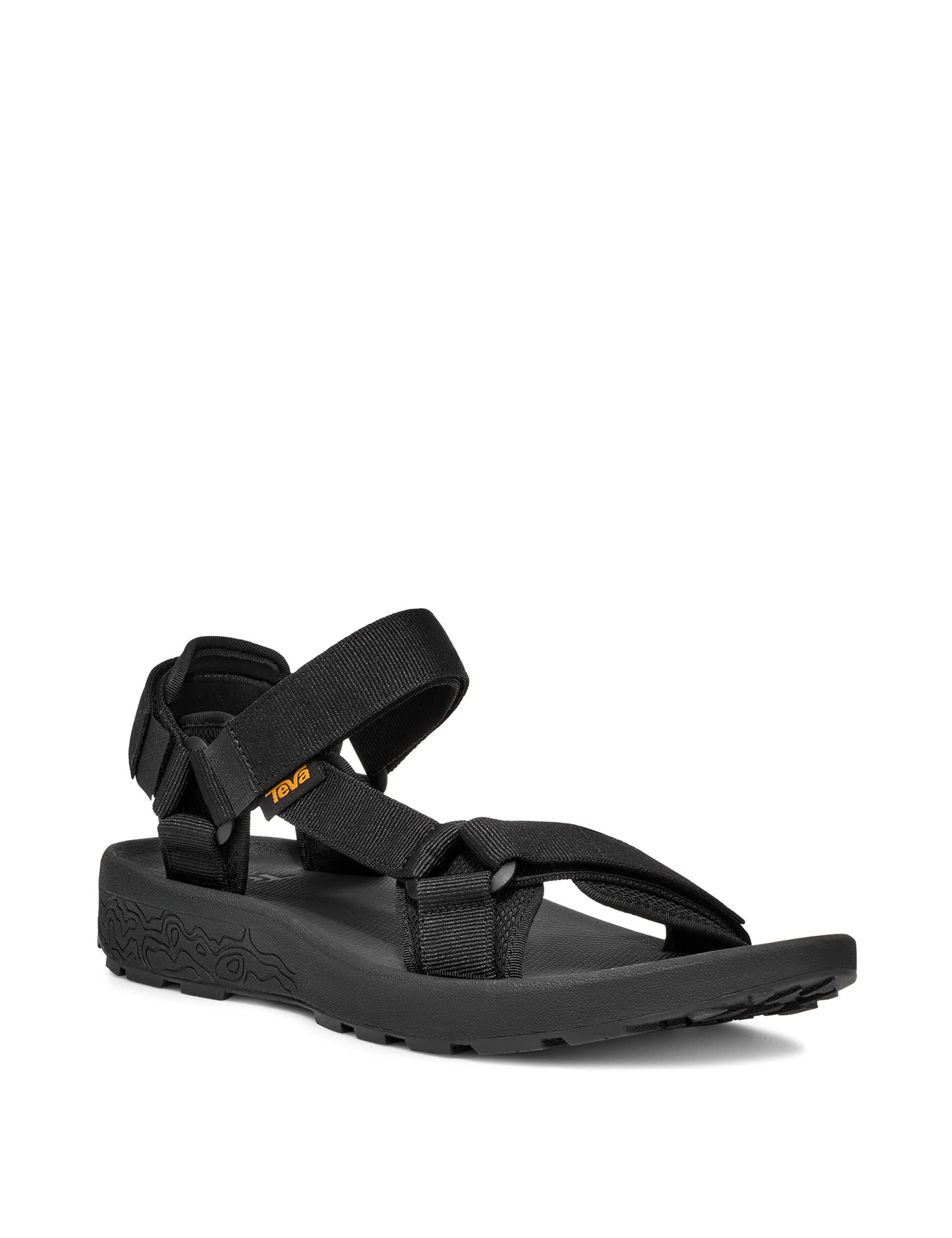 Teva Men's Hydratrek Flat Sandals - 11 - Black, Black