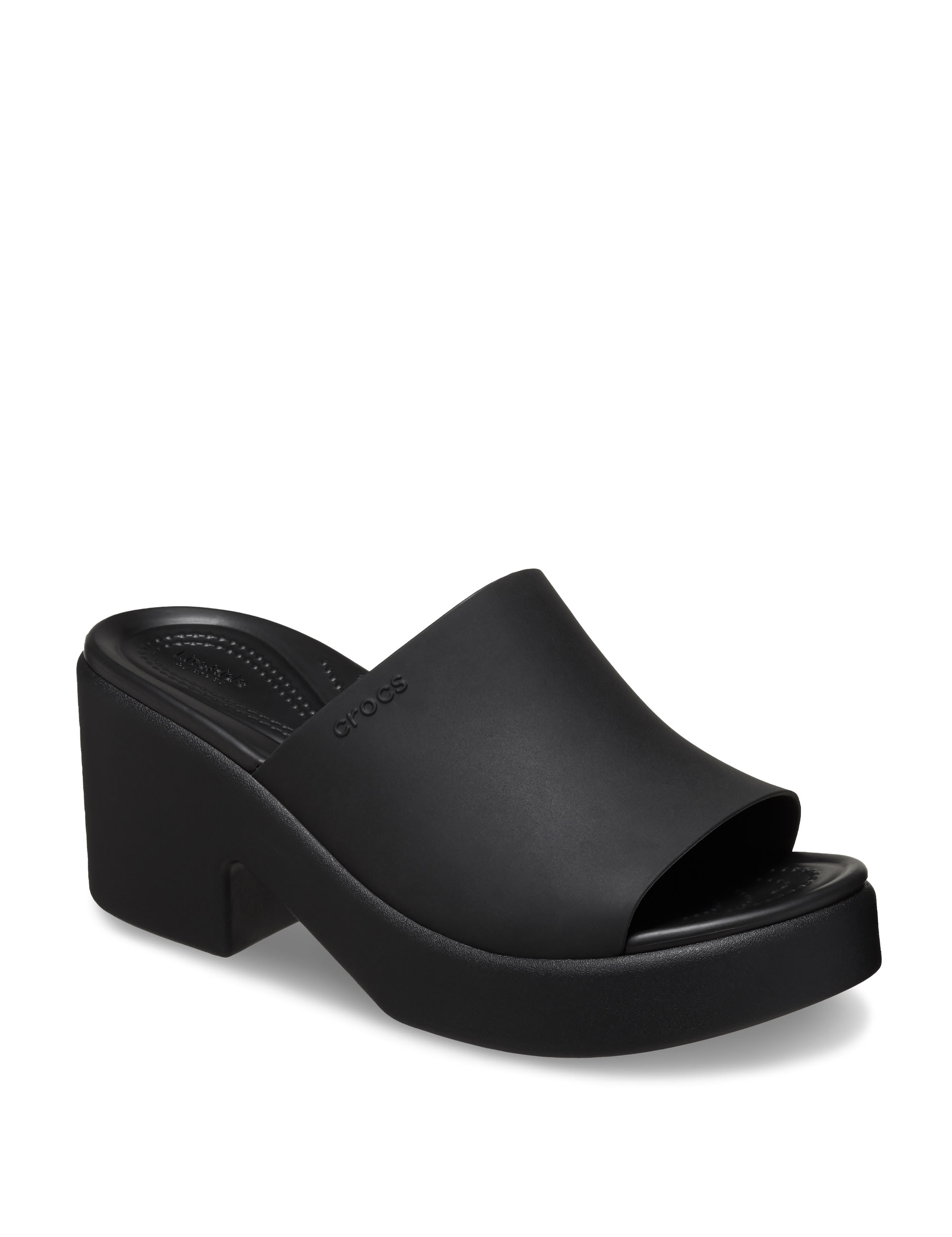 Crocs Women's Block Heel Mules - 6 - Black, Black