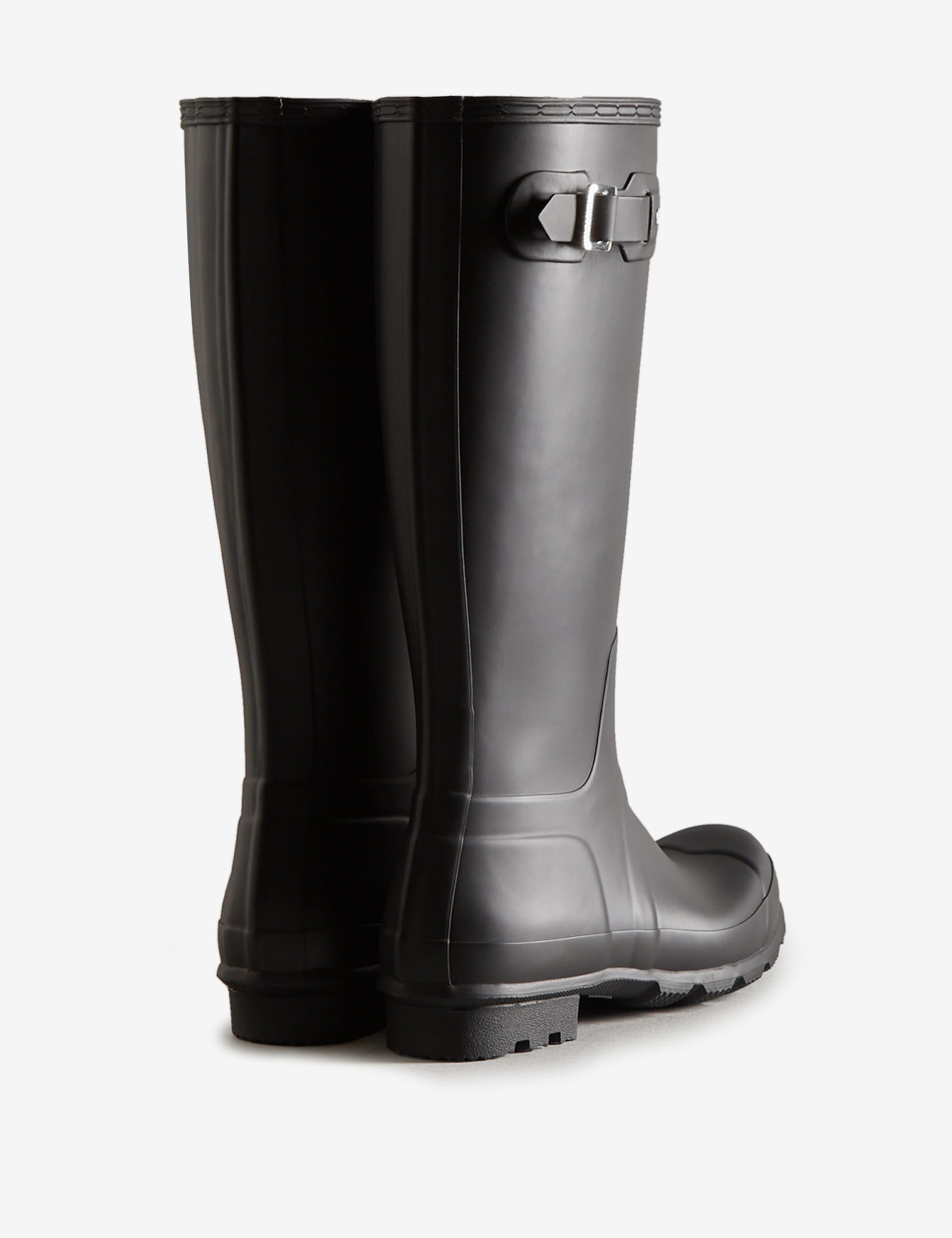 Hunter Men's Original Tall Wellington Boots - 8 - Black, Black,Green,Navy