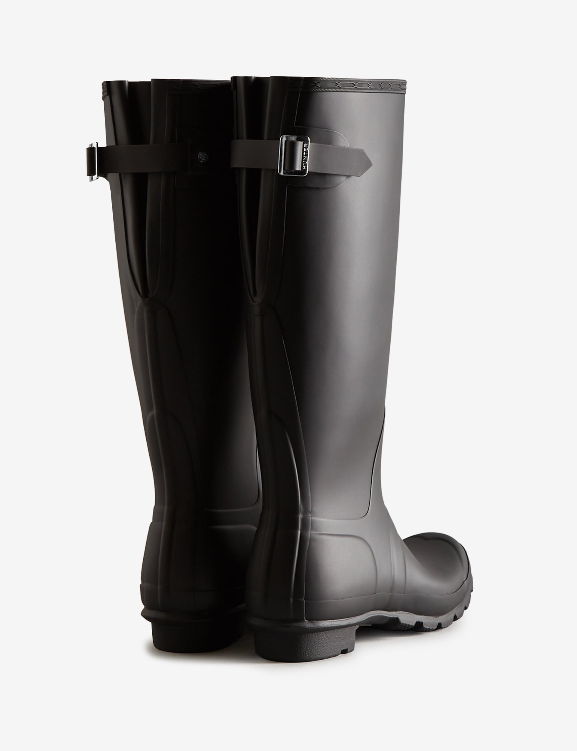 Hunter Women's Back Adjustable Tall Wellington Boots - 5 - Black, Black