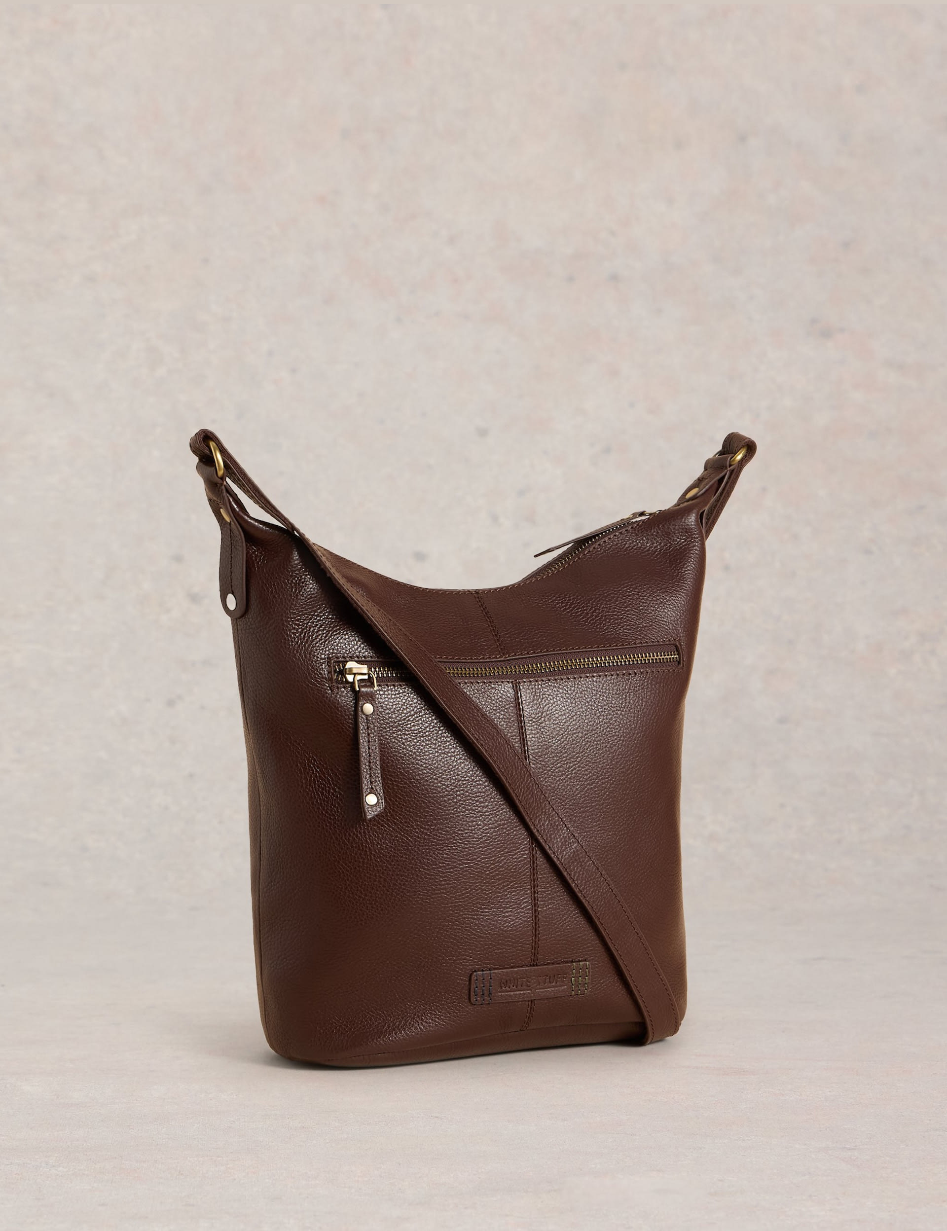 White Stuff Women's Leather Crossbody Bag - Brown, Brown