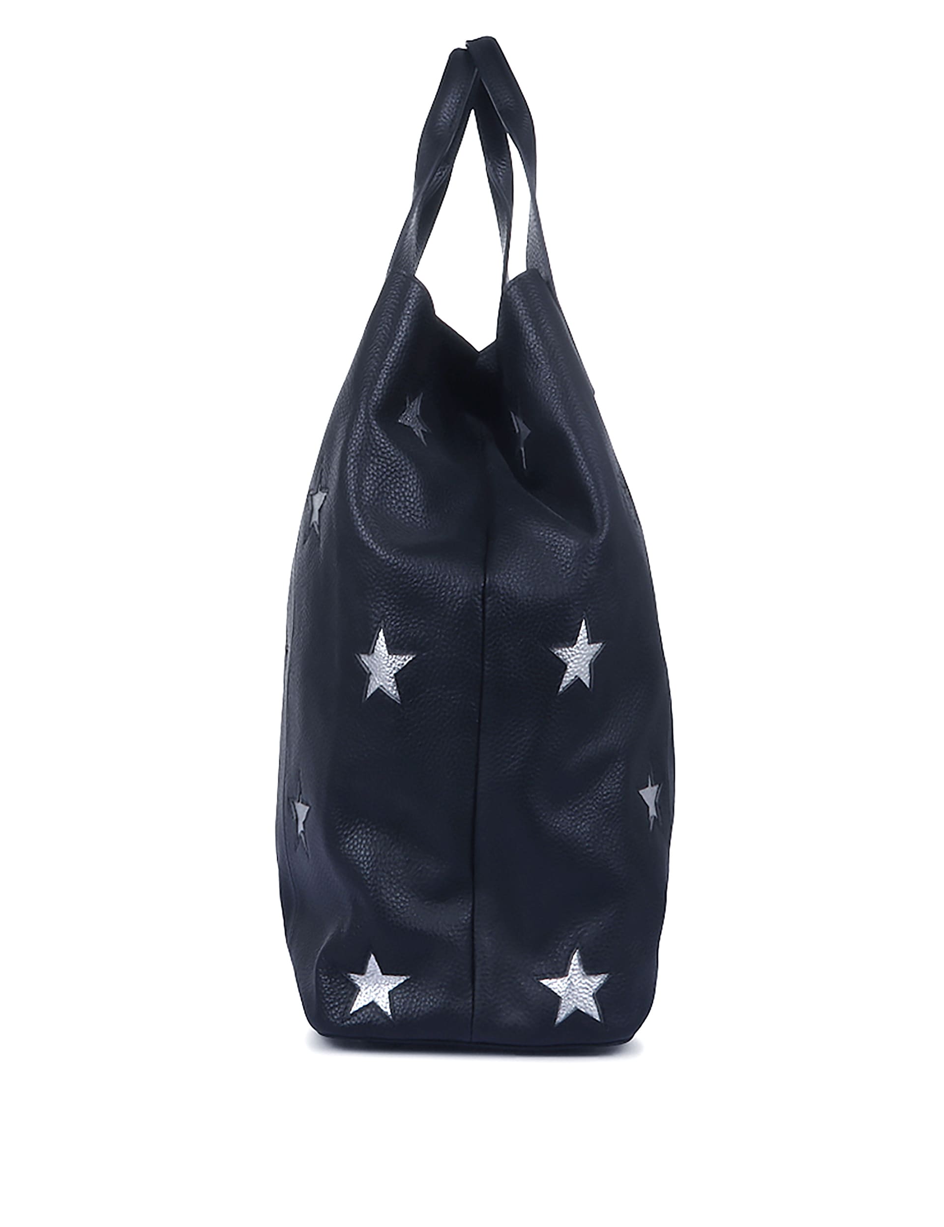 Jones Bootmaker Women's Leather Star Tote Bag - Navy Mix, Navy Mix