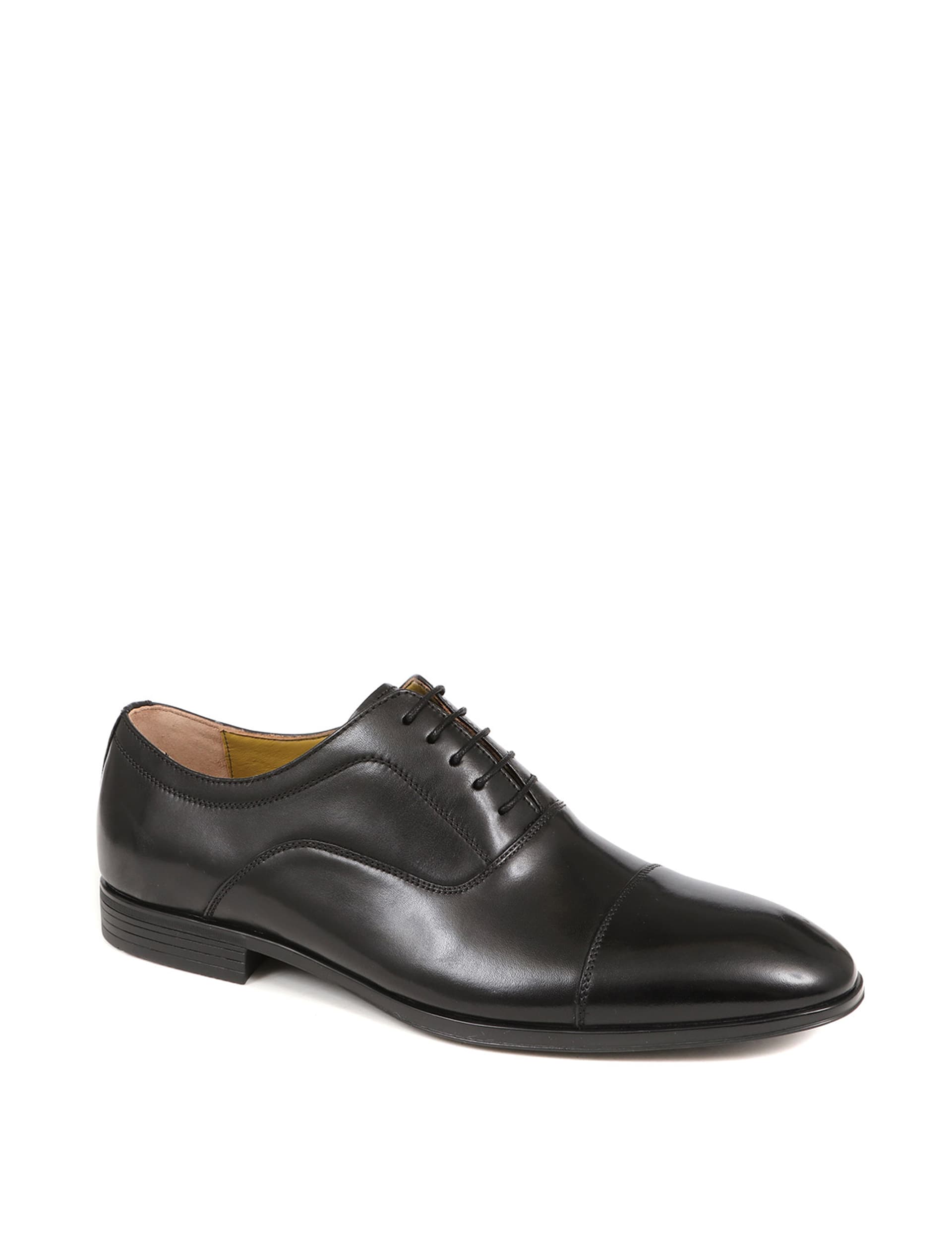 Jones Bootmaker Men's Leather Brogues - 10 - Black, Black