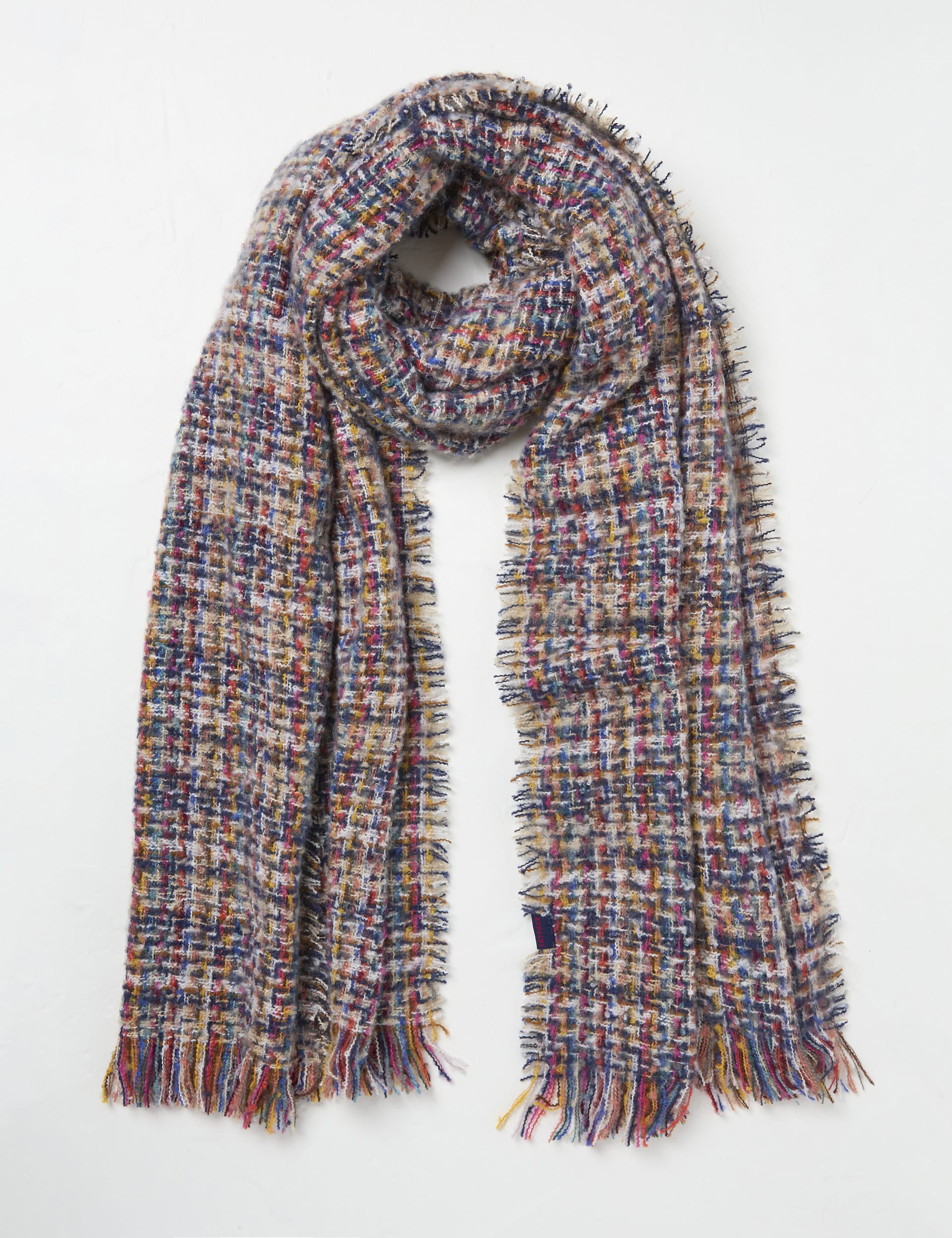 Fatface Women's Checked Scarf - Multi, Multi