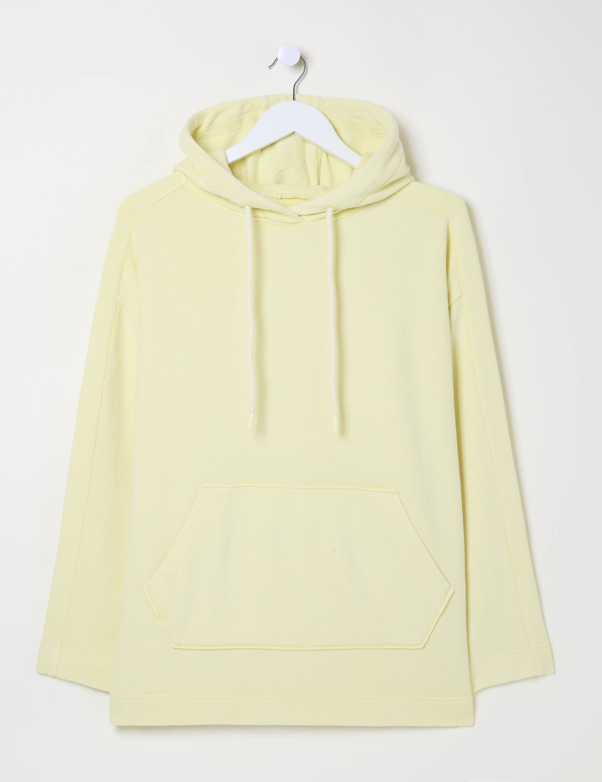 Fatface Women's Cotton Blend Hoodie - Yellow, Yellow