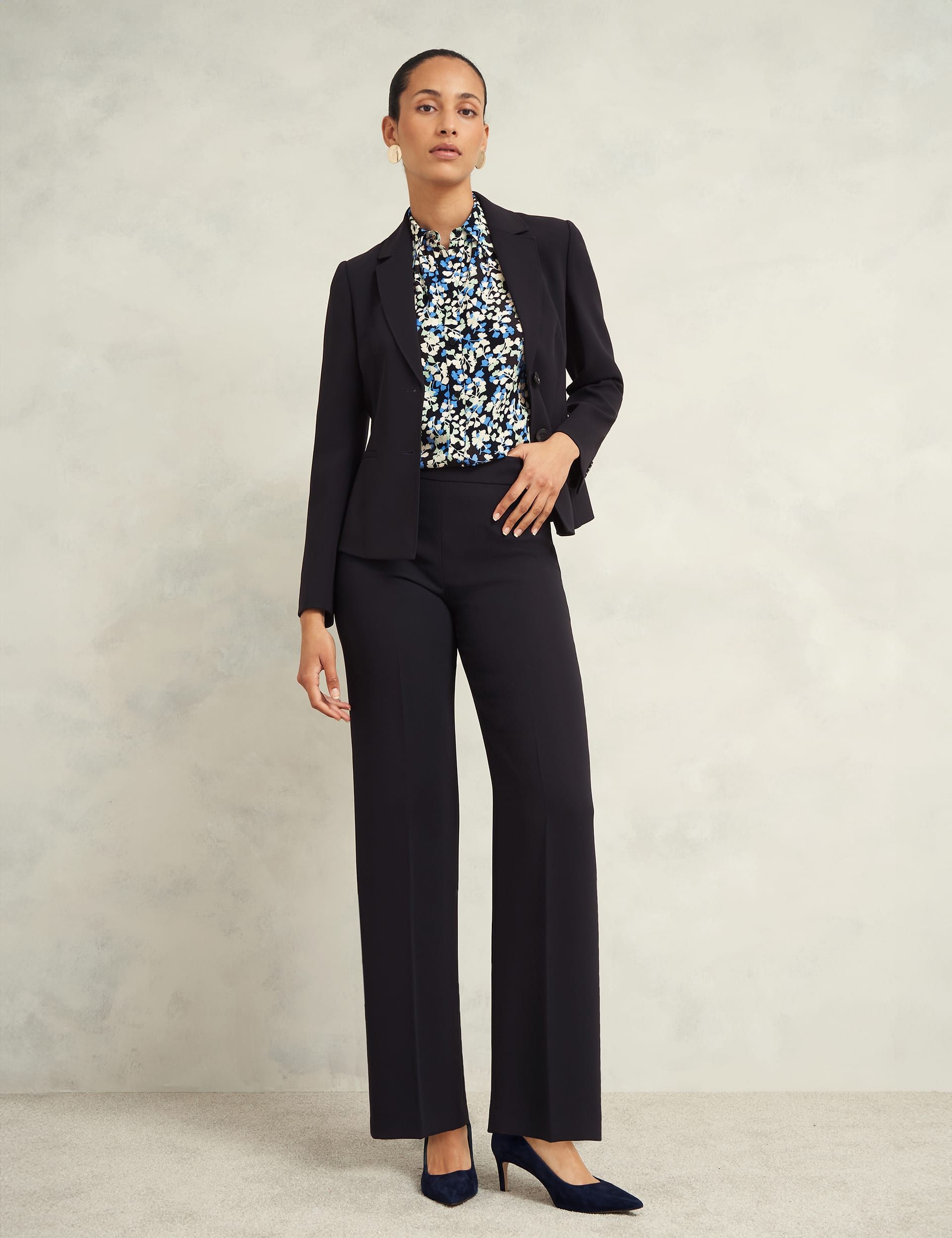 Hobbs Women's Cigarette Trousers - 12 - Navy, Navy