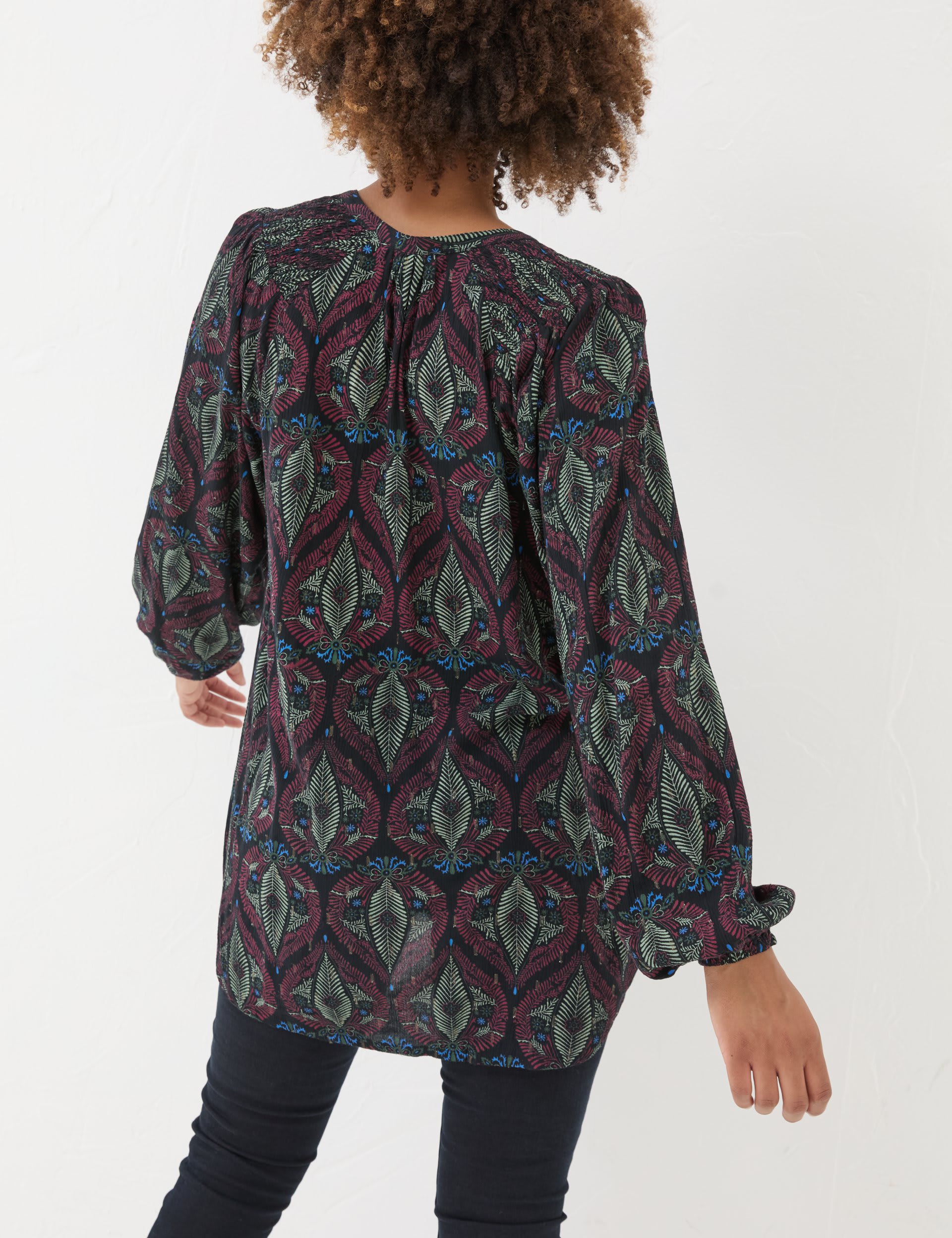 Fatface Women's Leaf Print Tunic - 6 - Multi, Multi