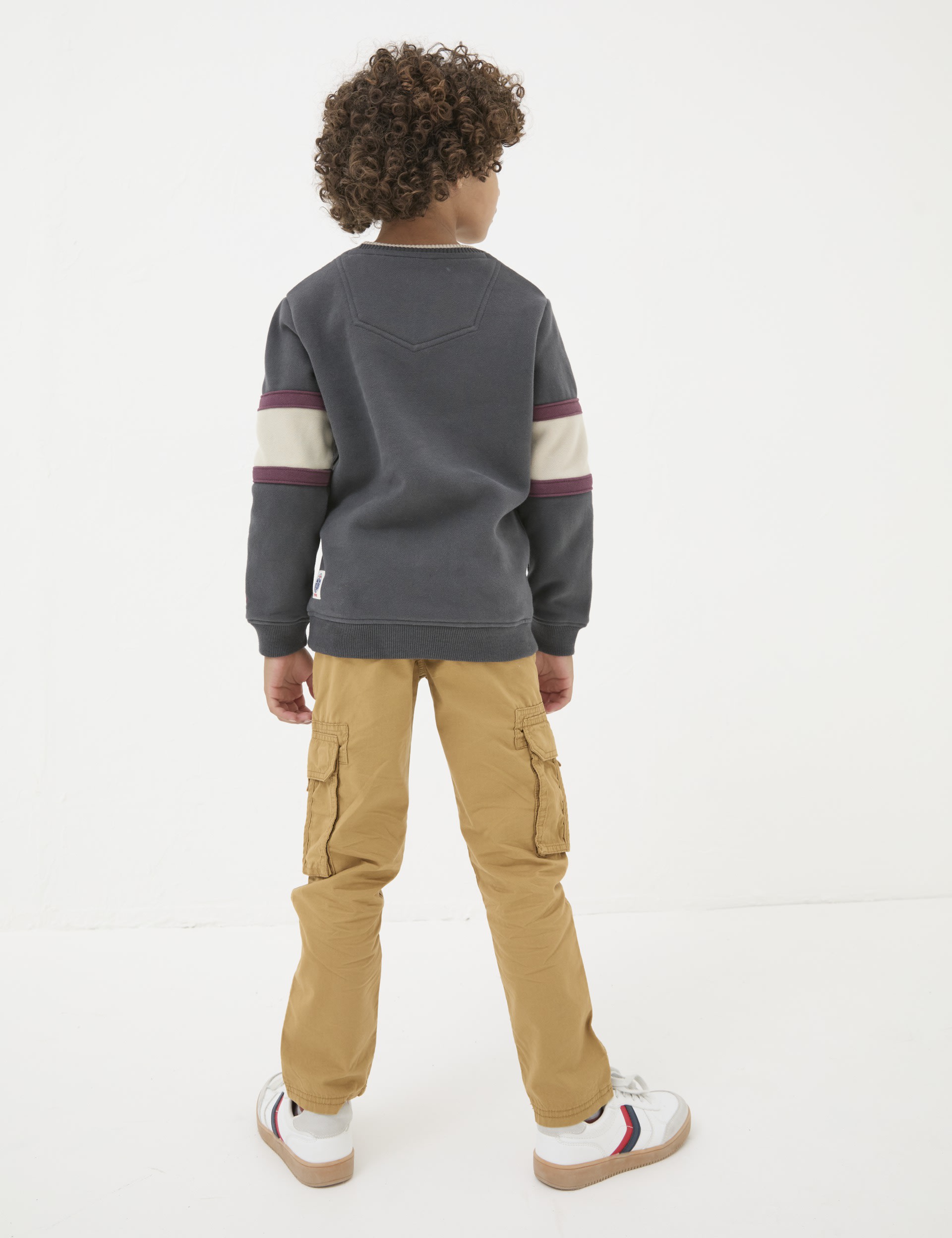 Fatface Boys Pure Cotton Cargo Trousers (3-13 Yrs) - 10y - Natural, Natural,Navy