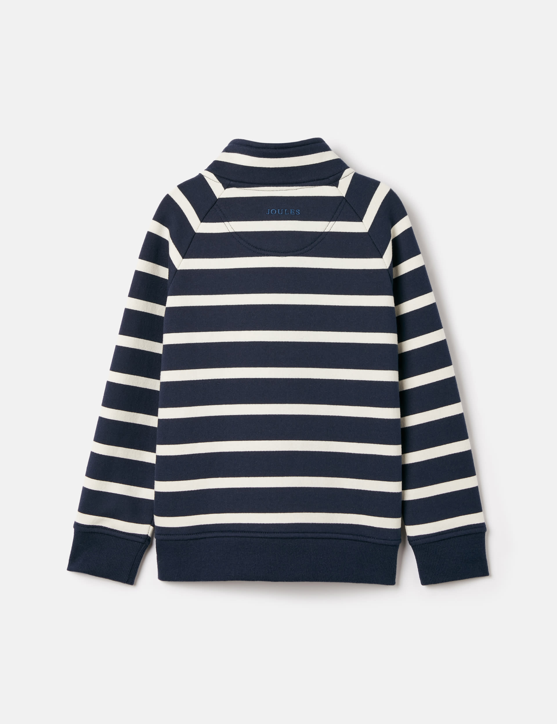 Joules Boys Cotton Rich Striped Half Zip Sweatshirt (2-12 Yrs) - 8y - Navy Mix, Navy Mix