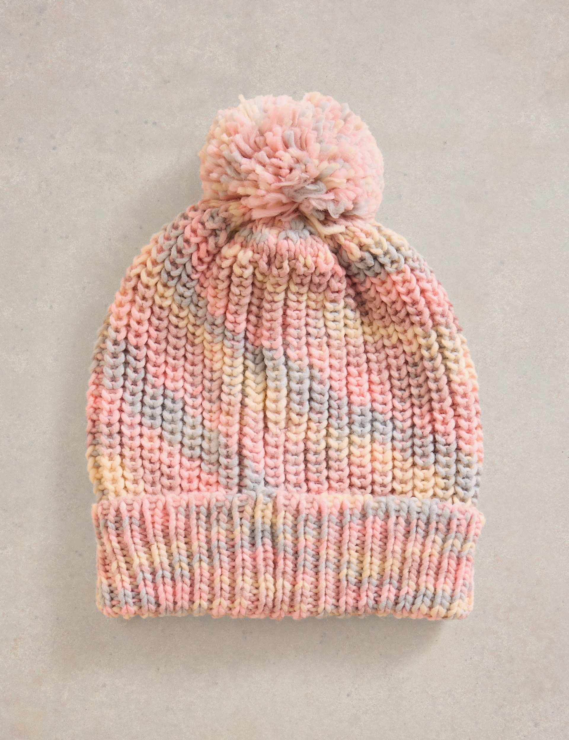 White Stuff Kids Patterned Winter Hat - M-L - Pink Mix, Pink Mix