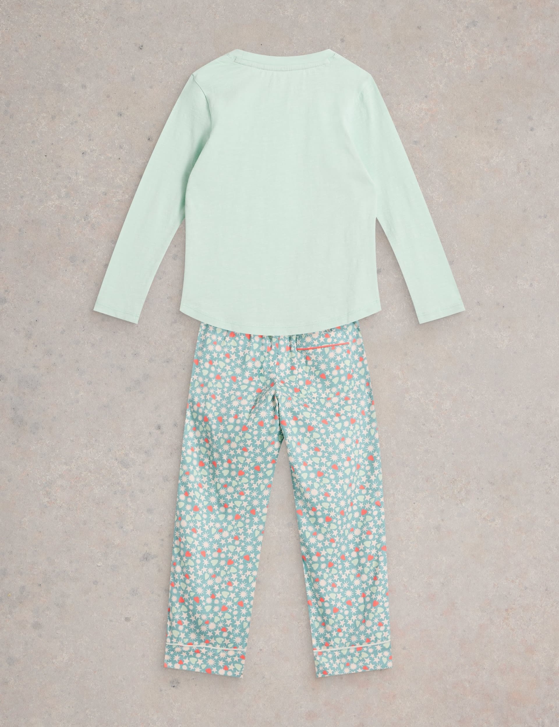 White Stuff Girls Cotton Rich Pyjamas (3-10 Yrs) - 5-6 Y - Blue Mix, Blue Mix