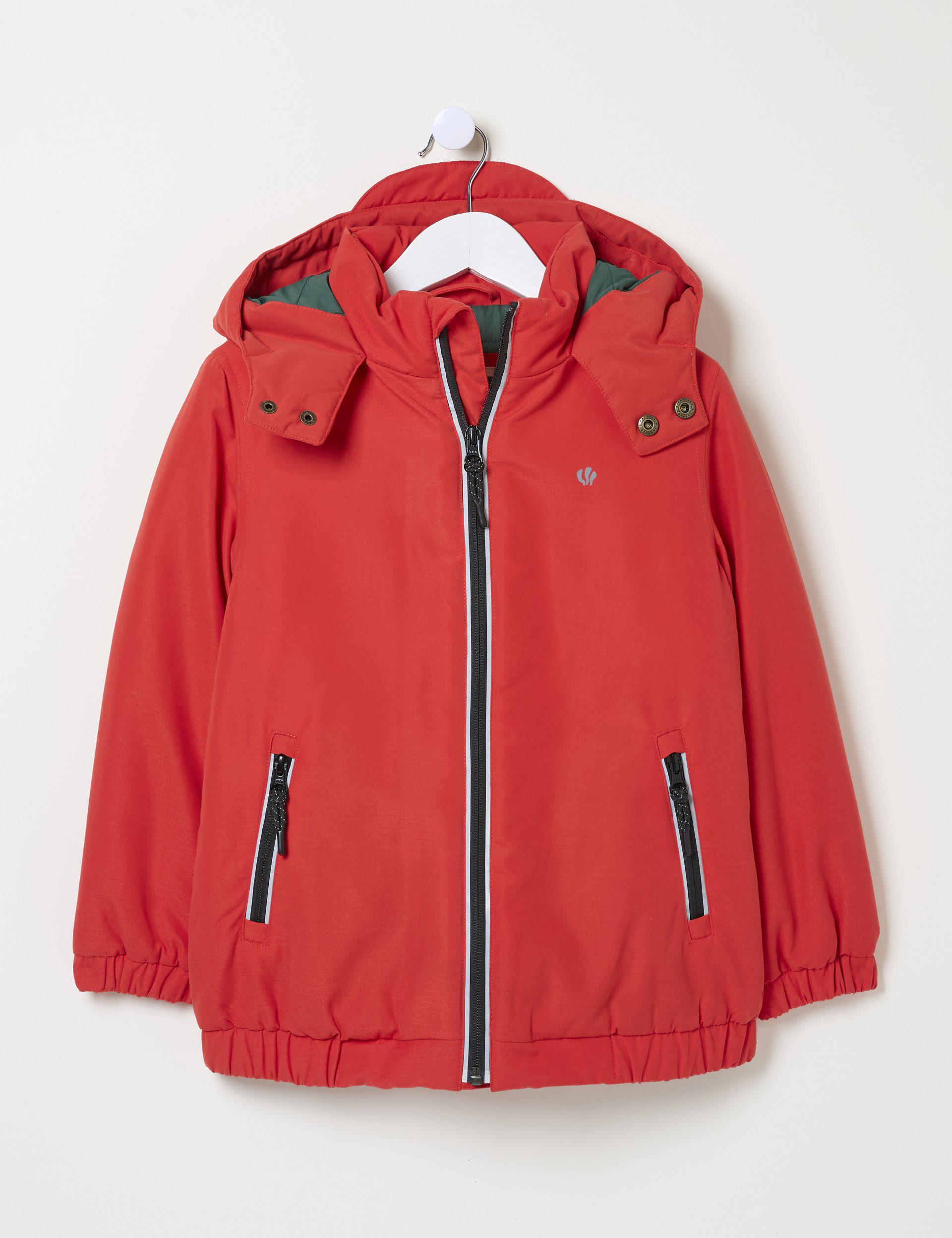 Fatface Boys Hooded Padded Jacket (3-13 Yrs) - 12-13 - Red, Red