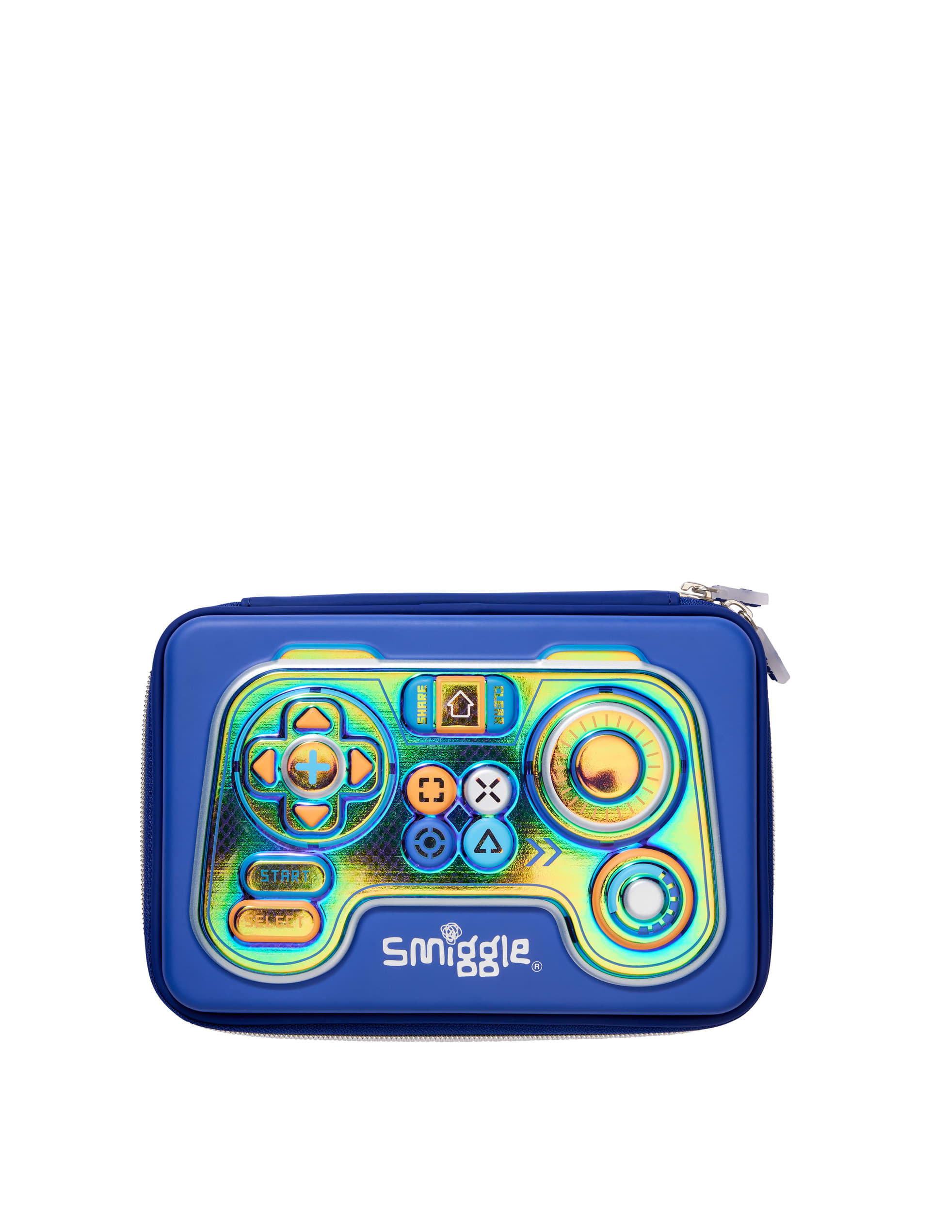 Smiggle Kids Printed Pencil Case (3+ Yrs) - Navy Mix, Navy Mix