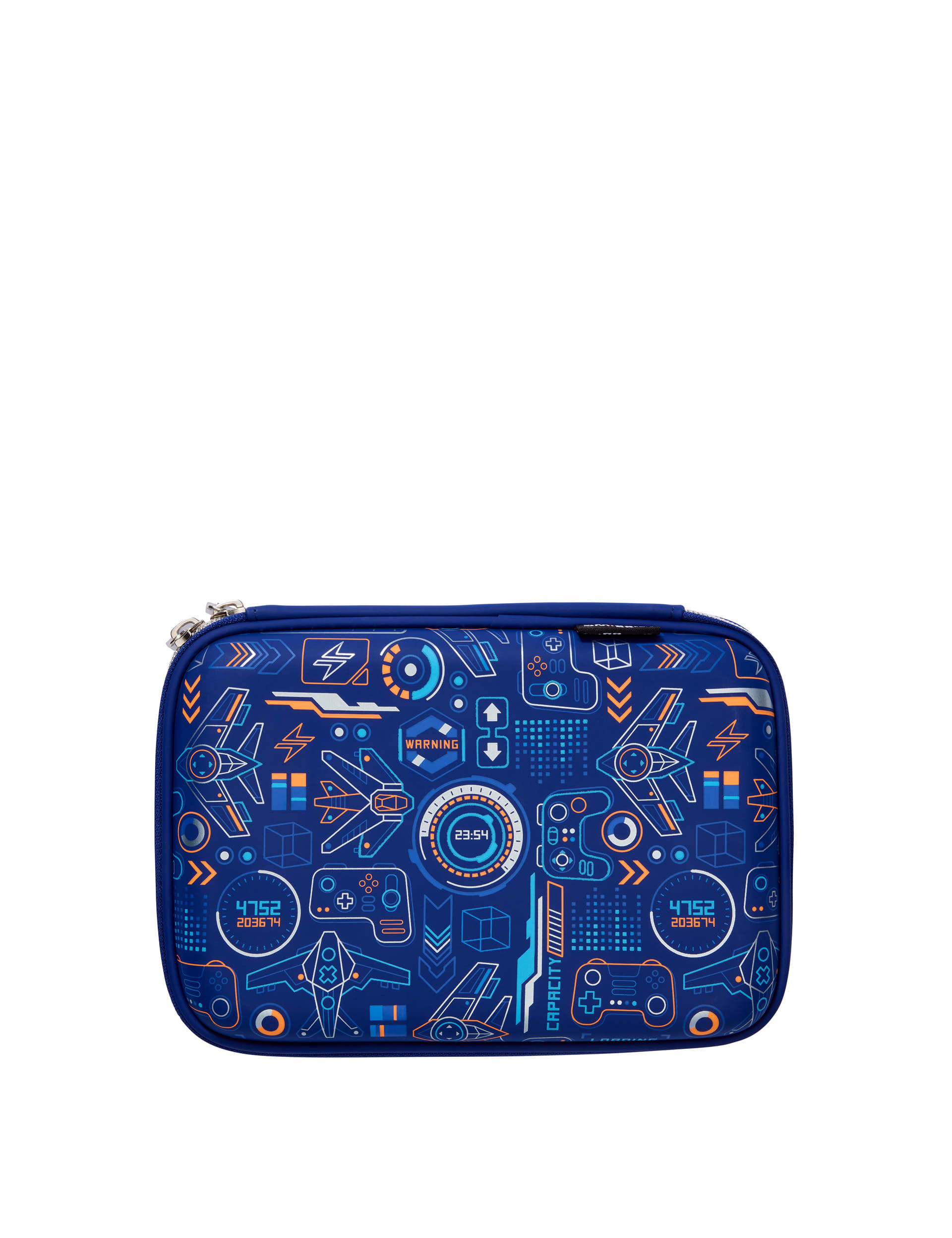 Smiggle Kids Printed Pencil Case (3+ Yrs) - Navy Mix, Navy Mix