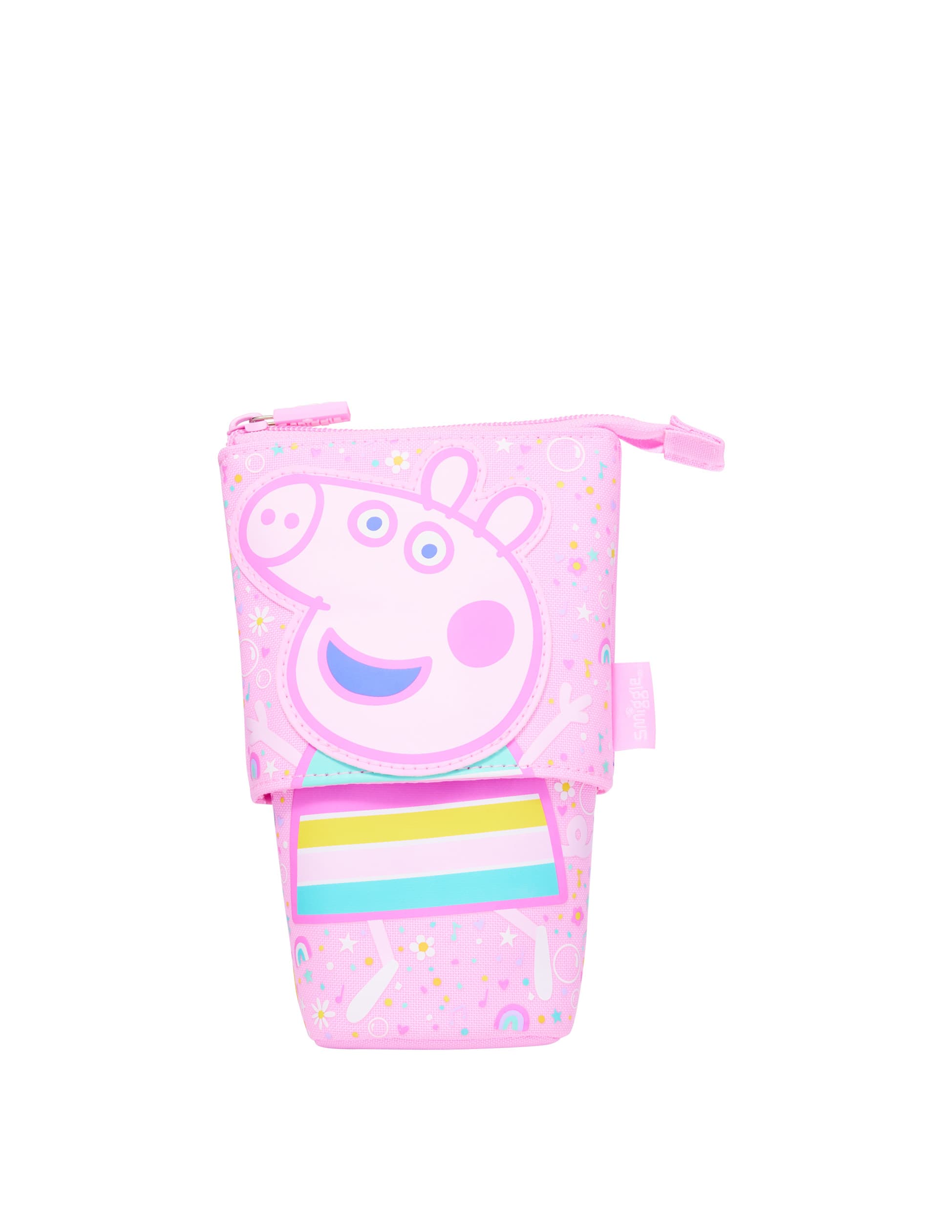 Smiggle Kids'Peppa Pig Printed Pencil Case (3+ Yrs) - Pink Mix, Pink Mix