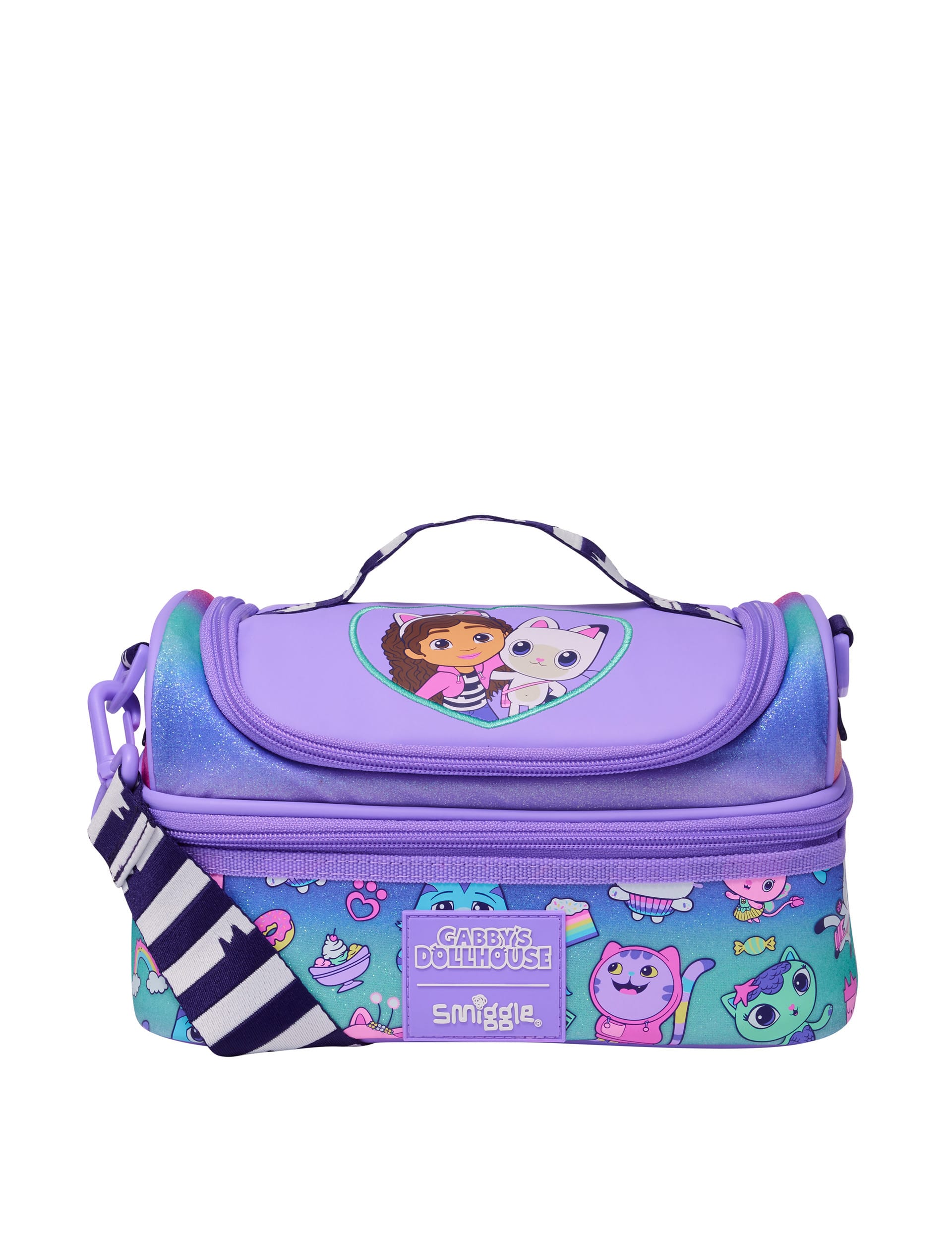 Smiggle Kids Gabby's Dollhouse Lunchbox (3+ Yrs) - Purple Mix, Purple Mix