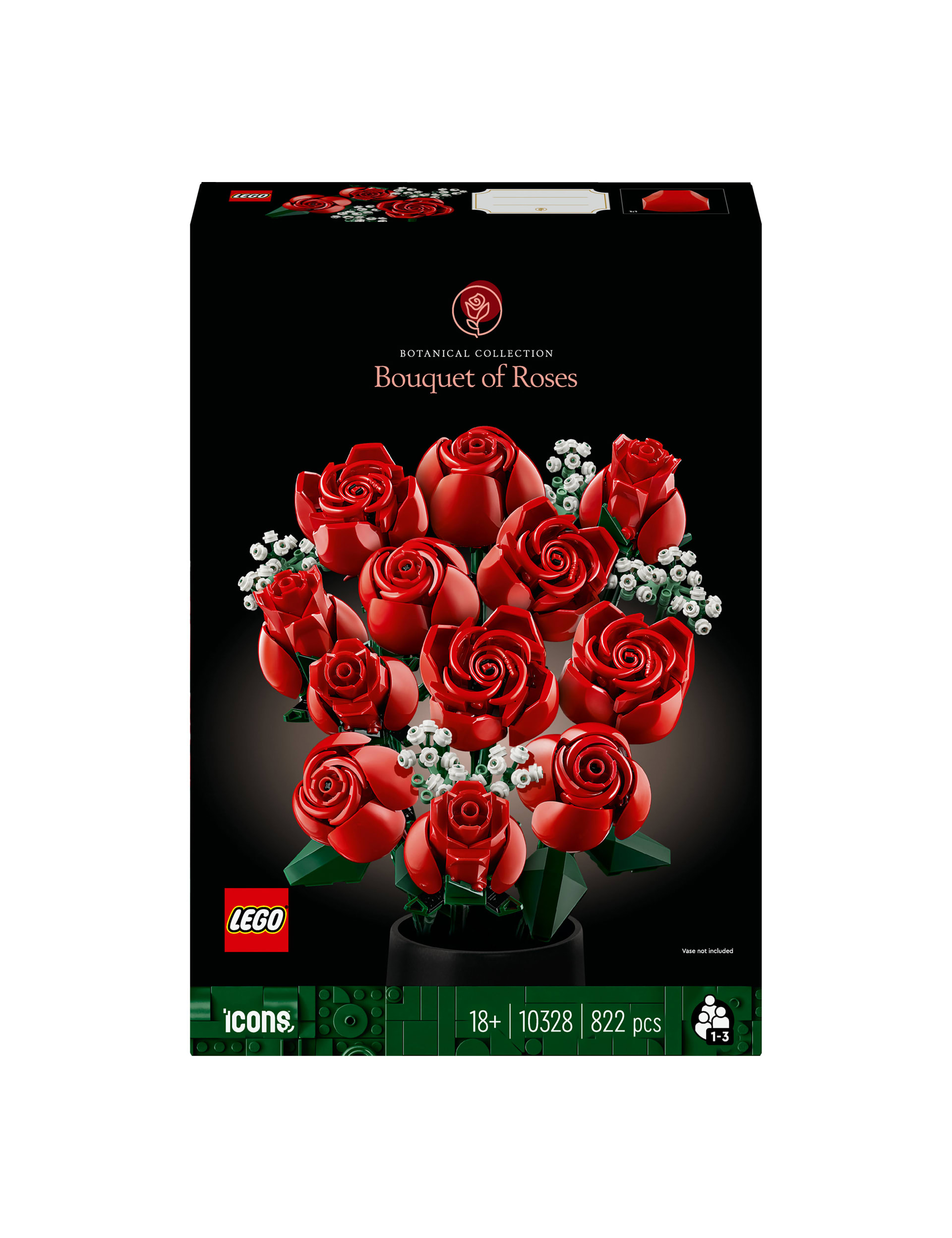 LEGO Icons Bouquet of Roses Flowers Set (18+ Yrs)