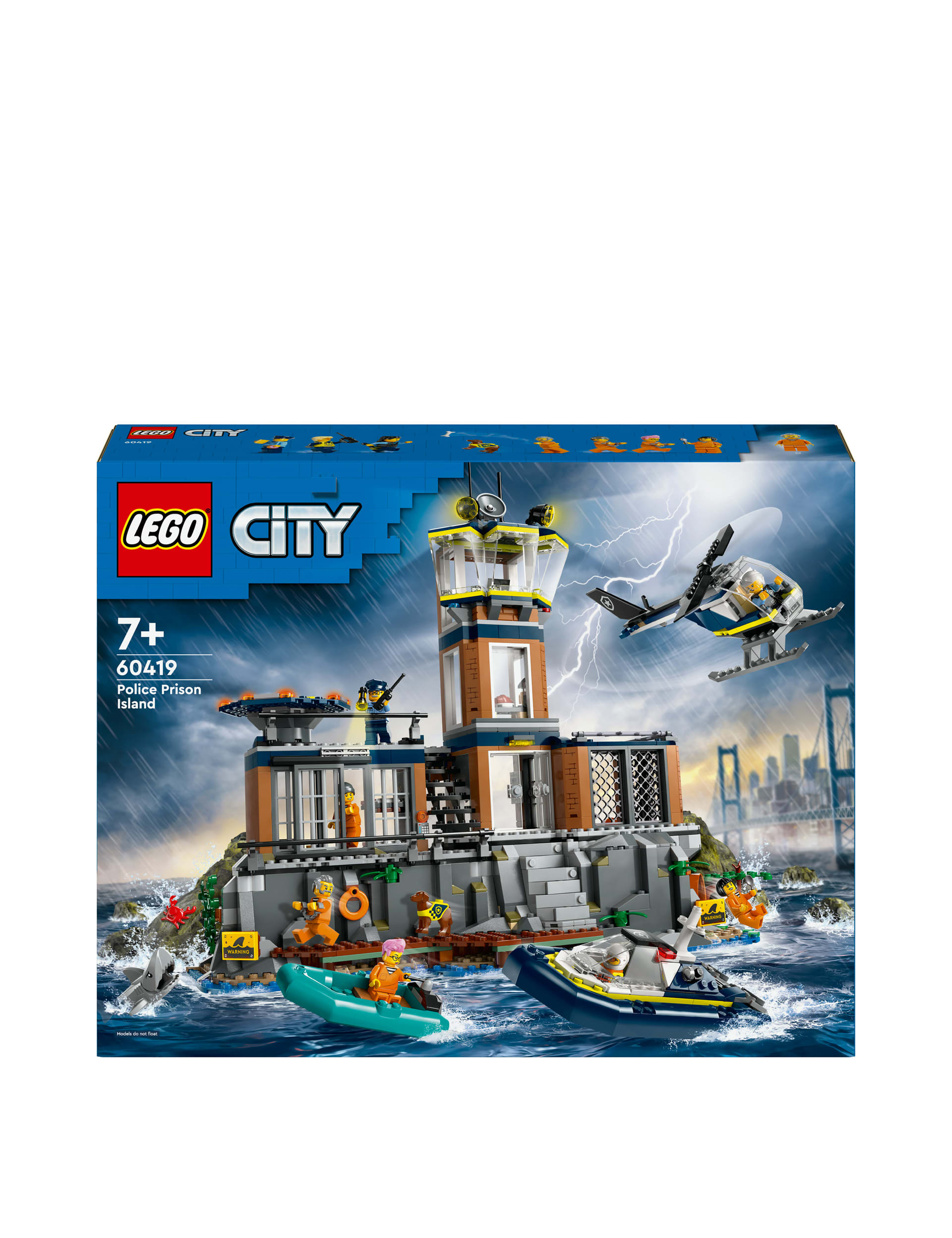 LEGO City Police Prison Island Building Toy 60419 (7+ Yrs)