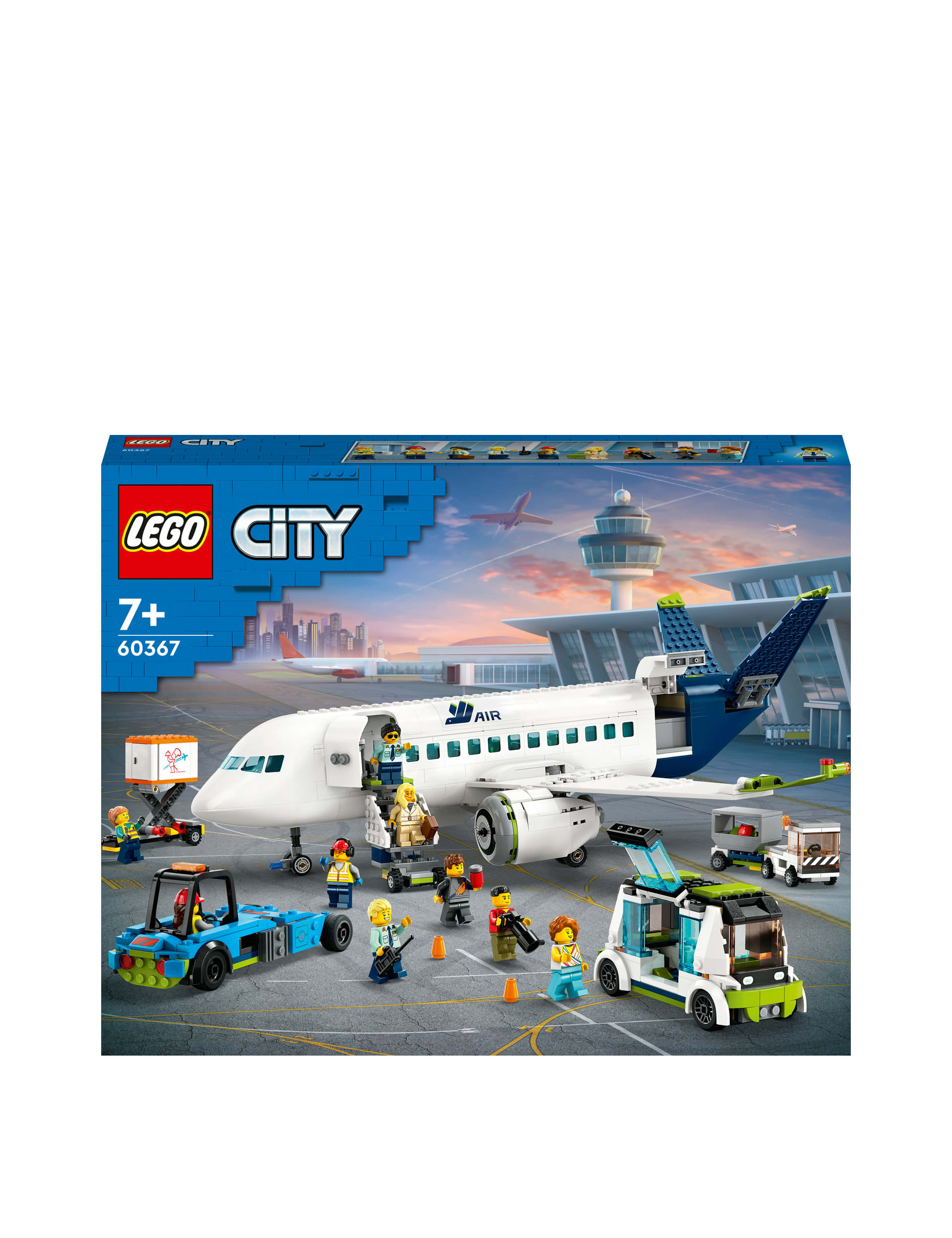 LEGO City Passenger Aeroplane Toy Model Kit 60367 (7+ Yrs)