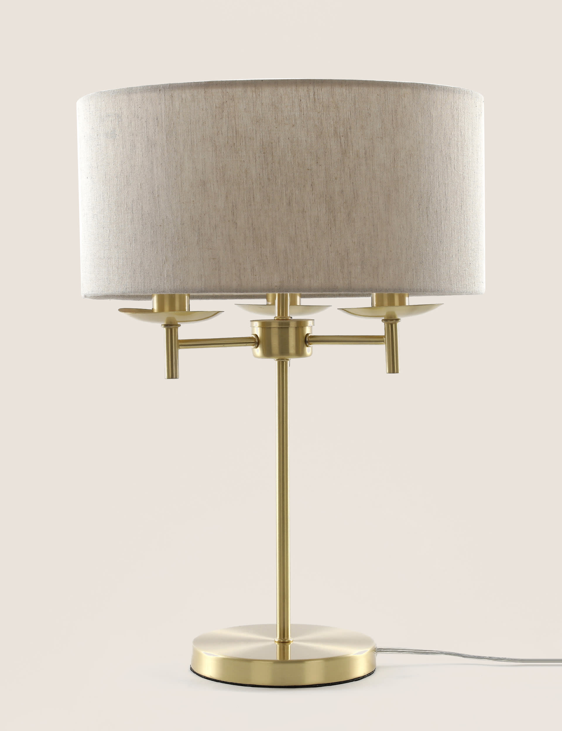 M&S Collection Fleur Table Lamp - Antique Brass, Antique Brass