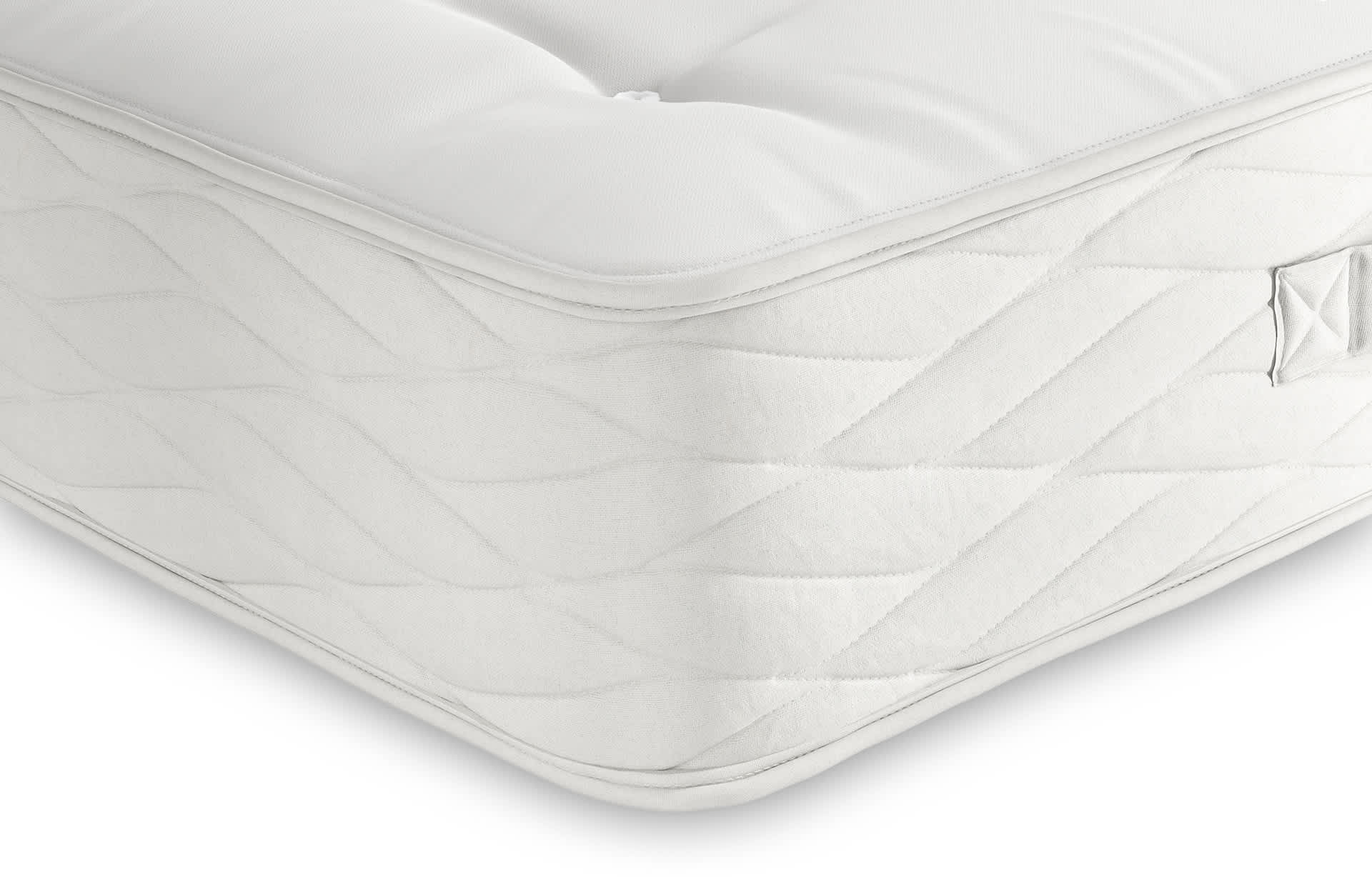 M&S 1050 Pocket Spring Medium Natural Mattress - 5FT - White, White