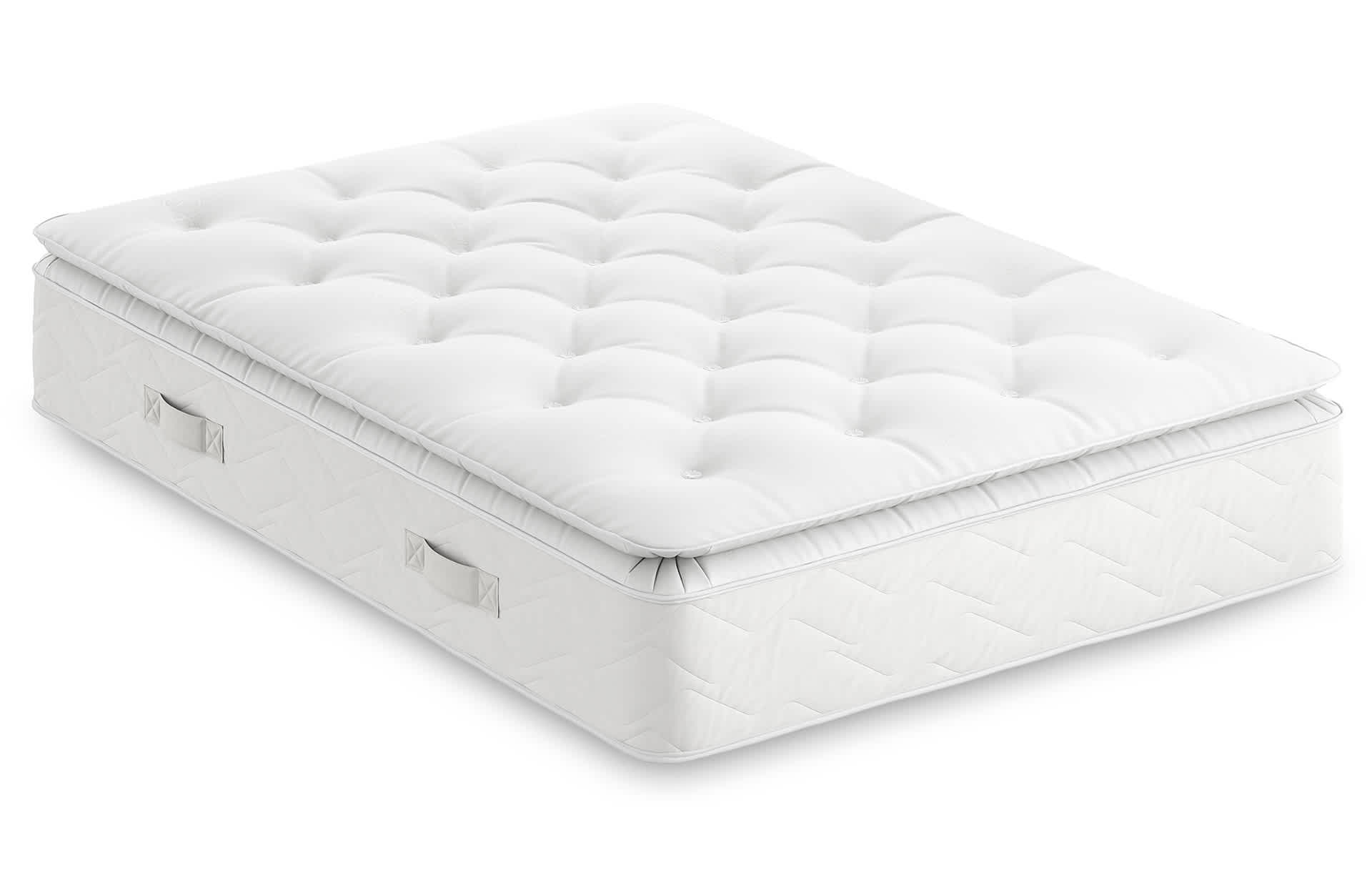 M&S Collection 1050 Pocket Spring Medium Pillowtop Mattress - 3FT - White, White