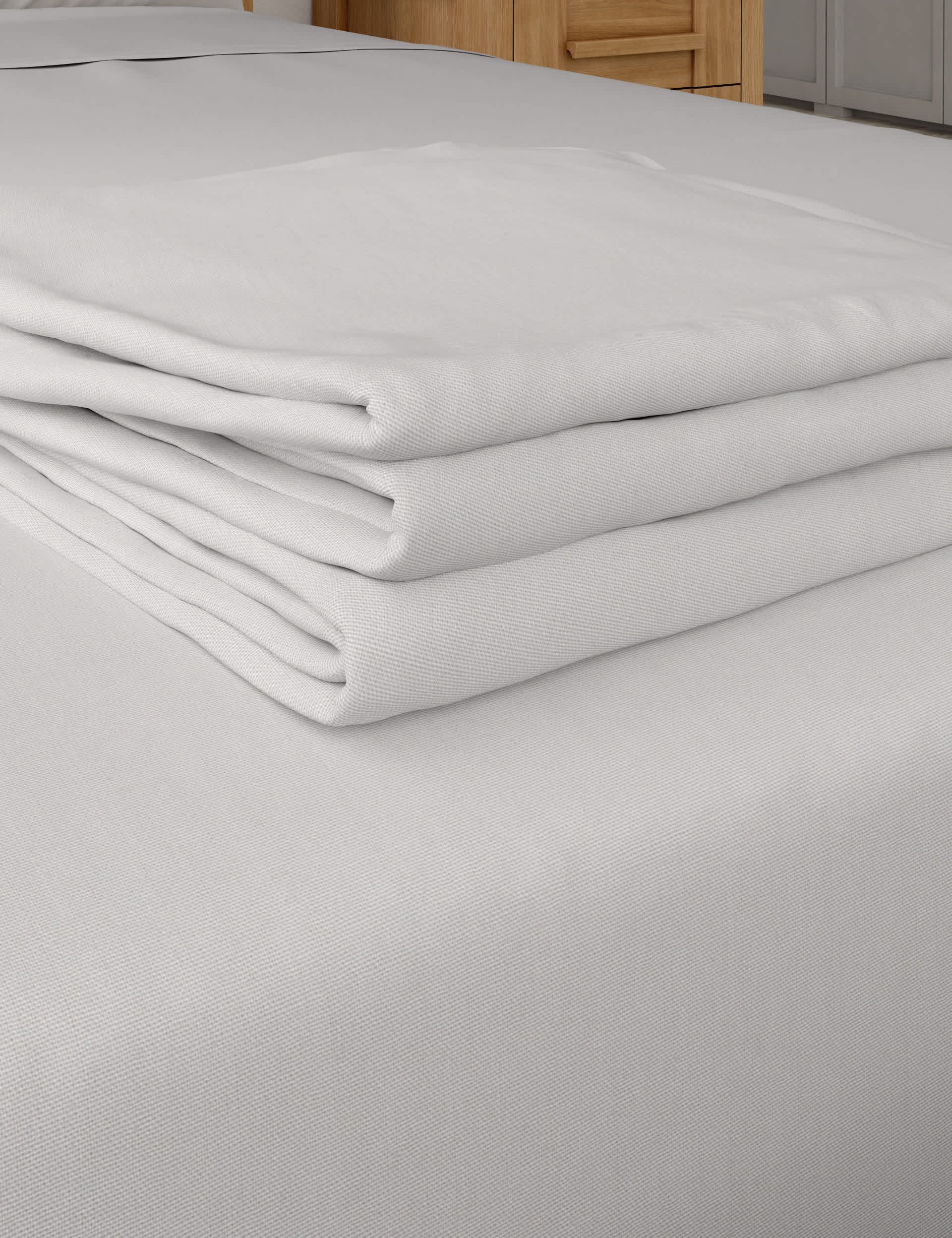 M&S Comfortably Cool Lyocell Rich Flat Sheet