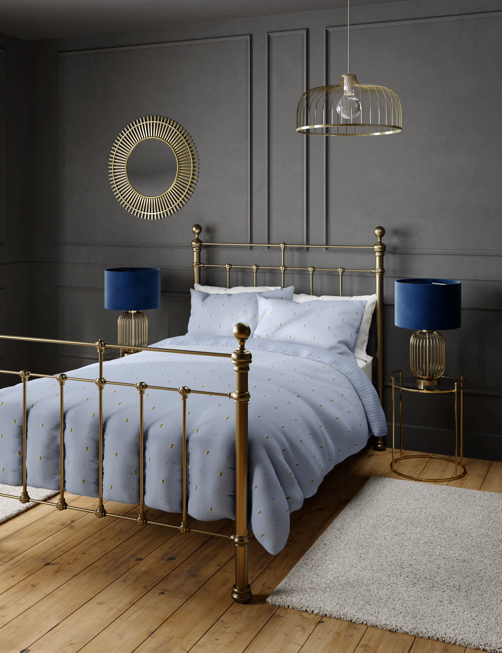 M&S Cotton Rich Bee Bedding Set