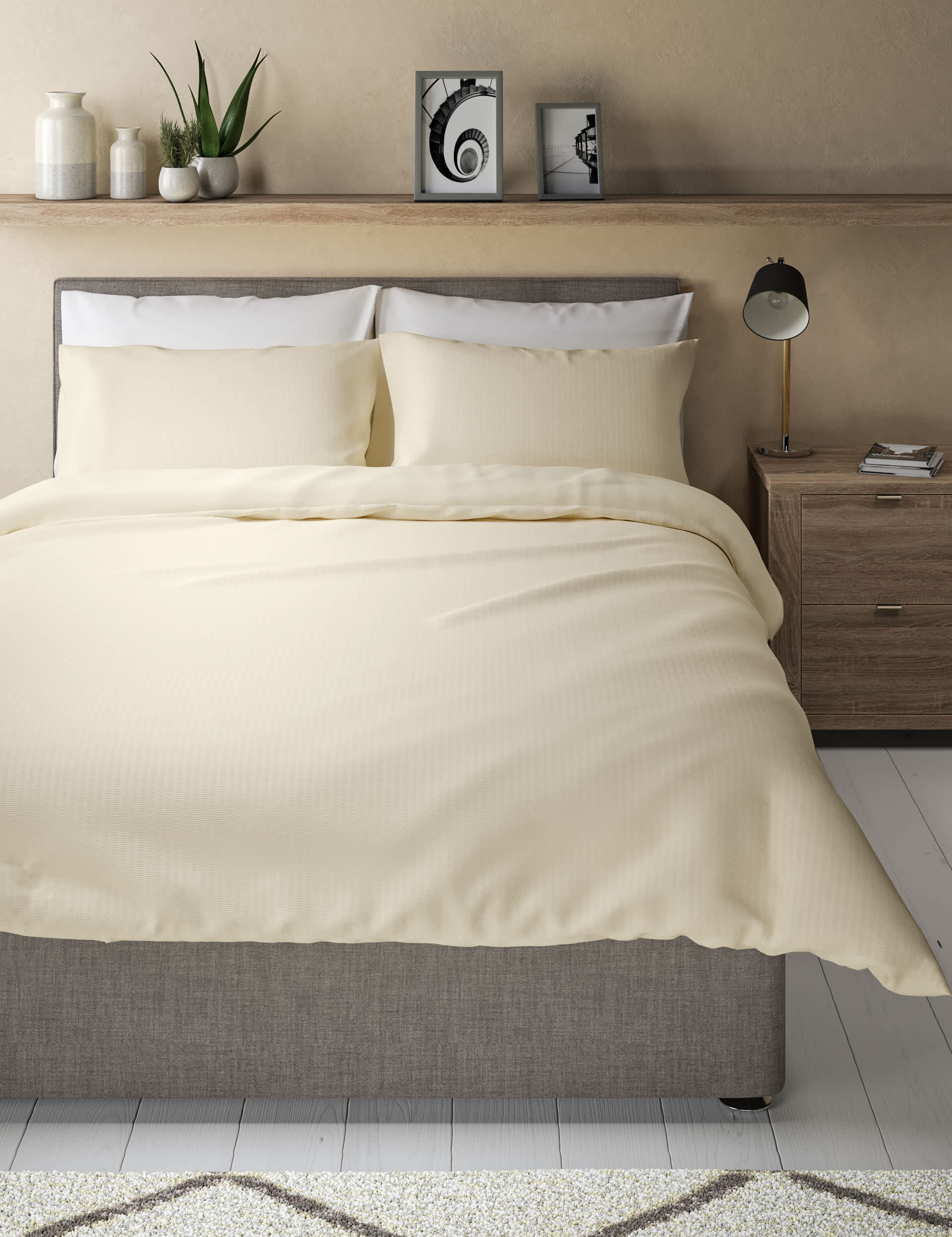 M&S Cotton Rich Seersucker Bedding Set