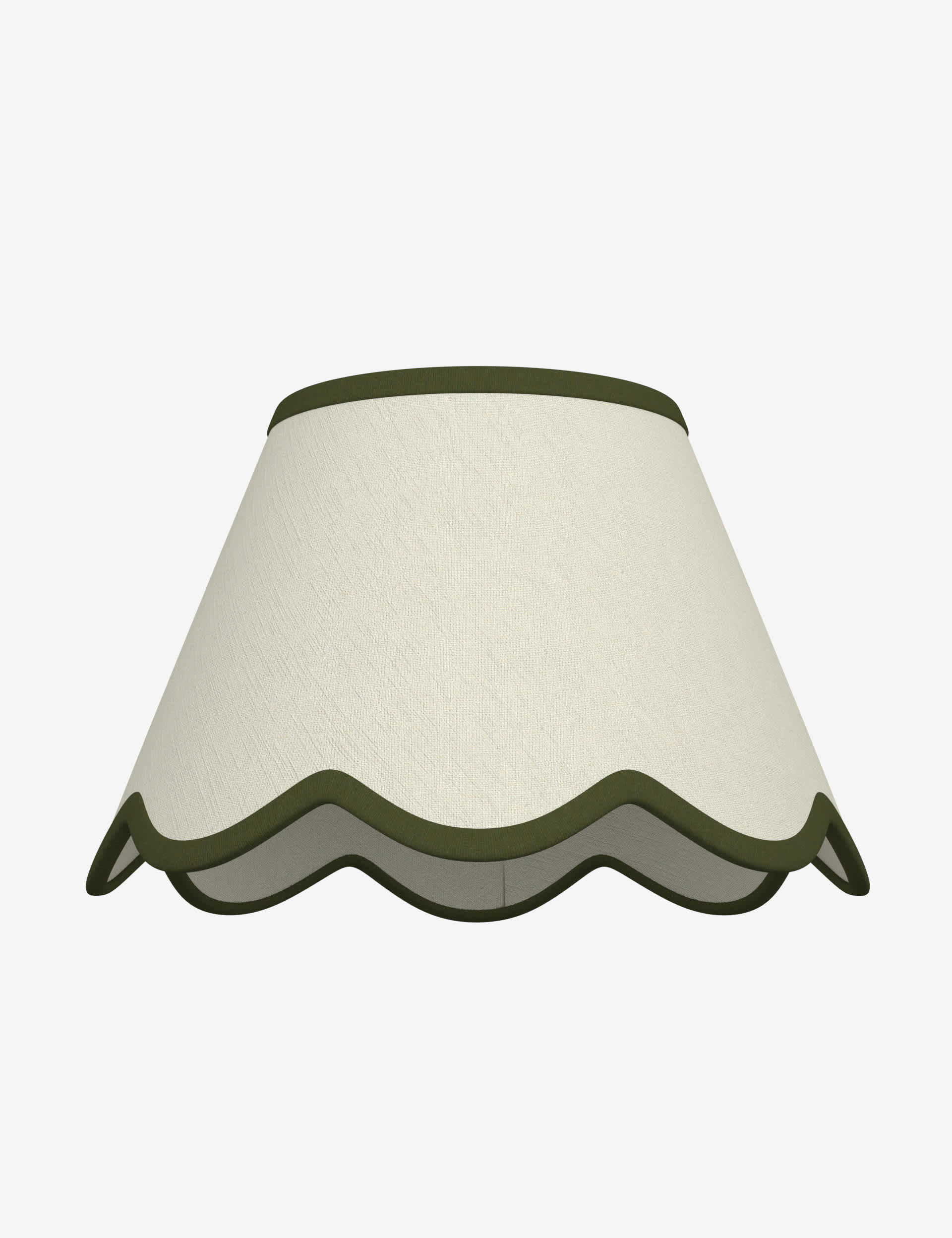 M&S Scallop Trim Lamp Shade - Green, Green,Navy,Light Blue,Red