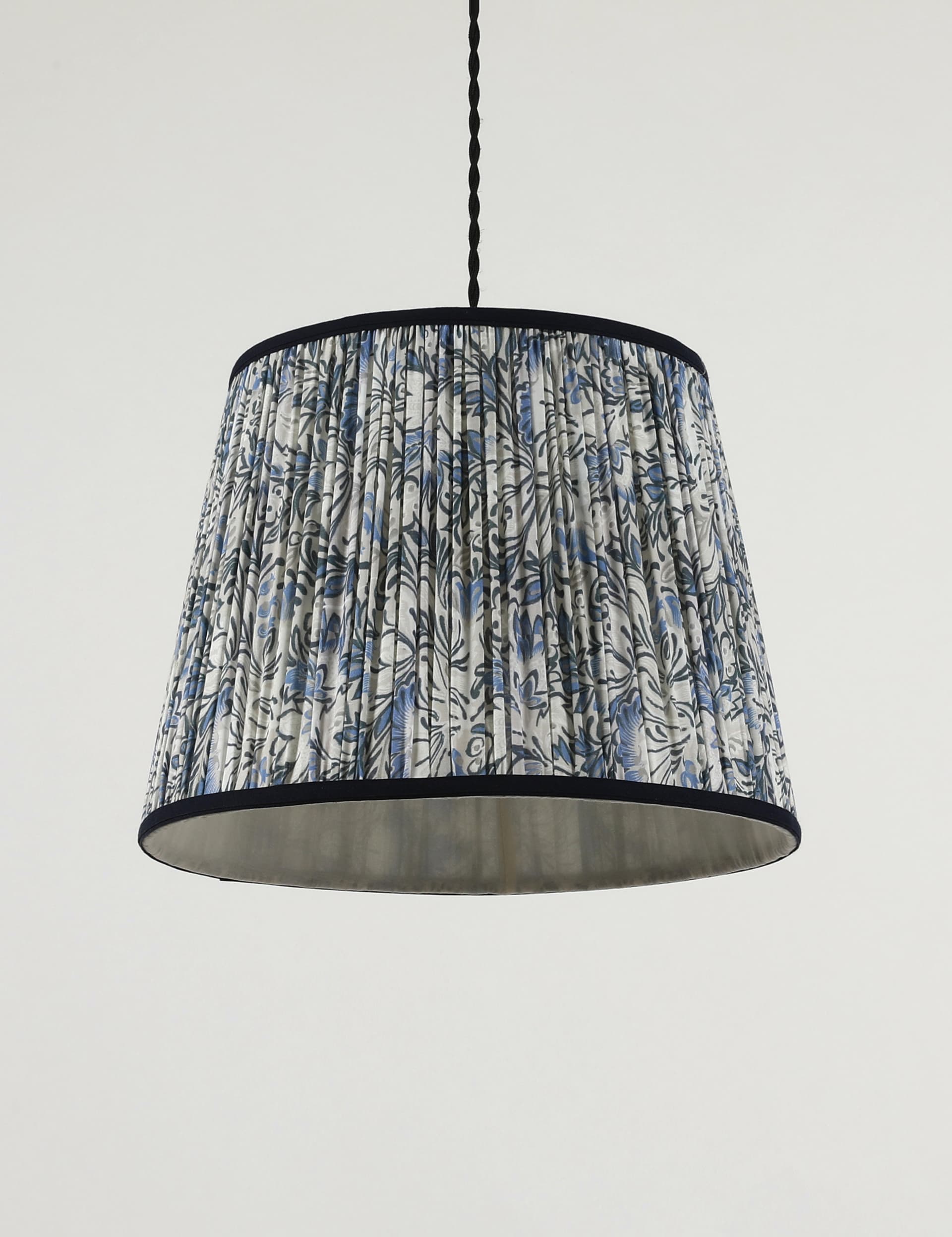 M&S Floral Pleated Ceiling Lamp Shade - Multi, Multi