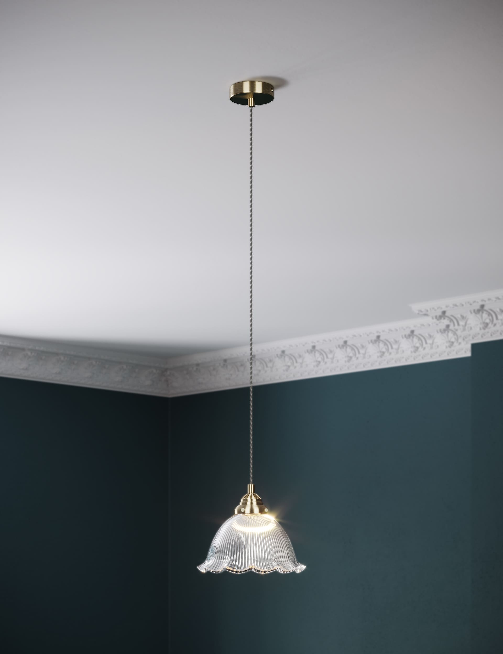 M&S Collection Josephine Pendant Light - Clear, Clear