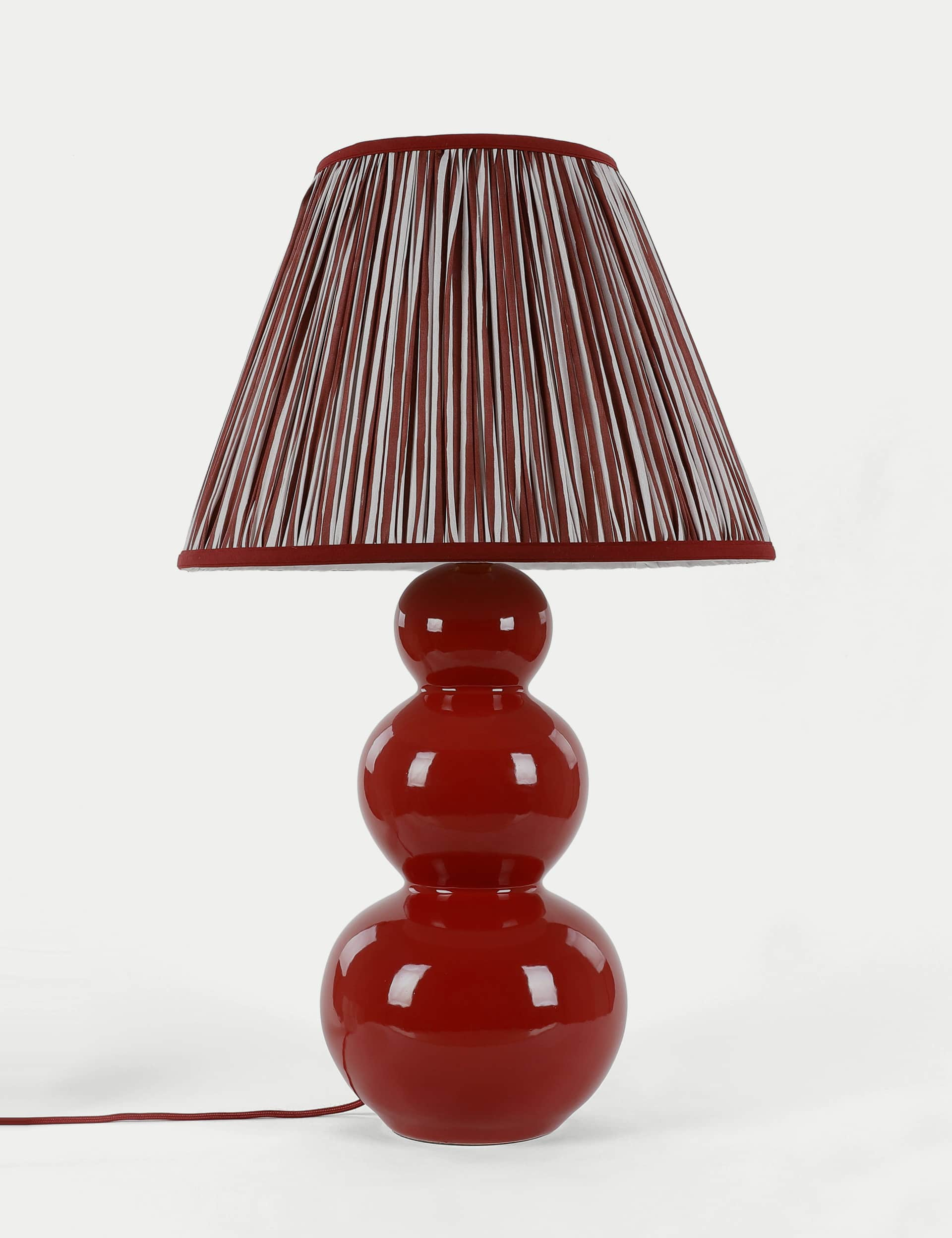 M&S Flynn Table Lamp - Red, Red