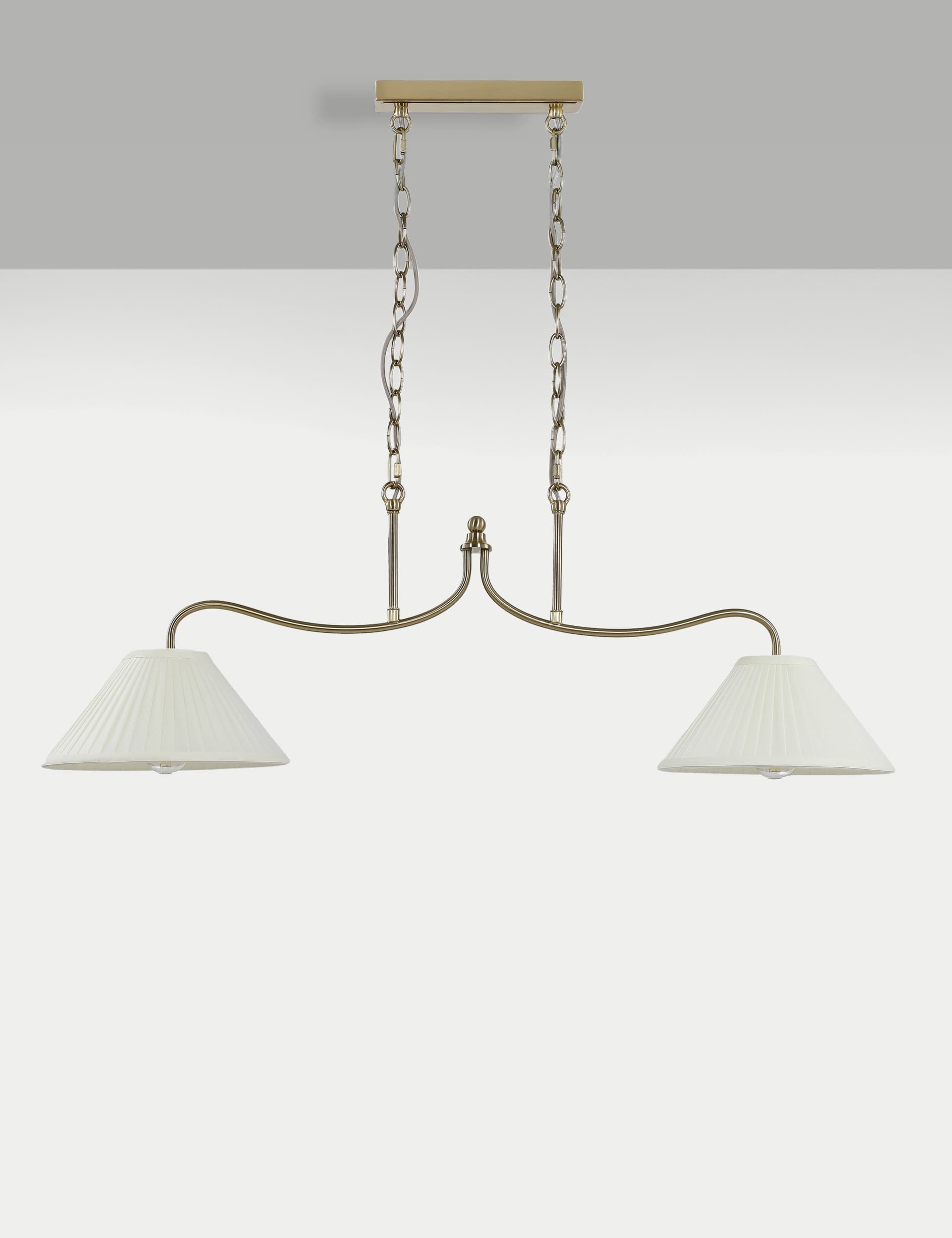 M&S Sylvia Bar Pendant Light - Antique Brass, Antique Brass