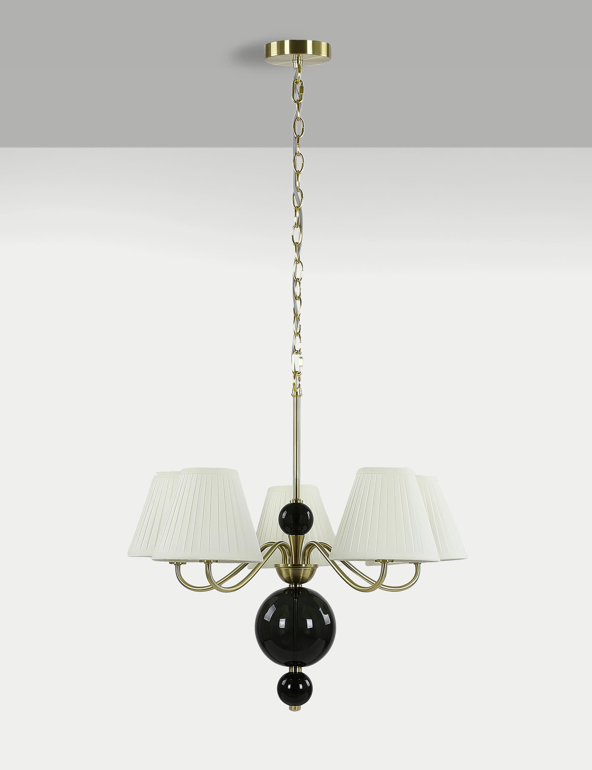 M&S Betty Multi Chandelier - Antique Brass, Antique Brass