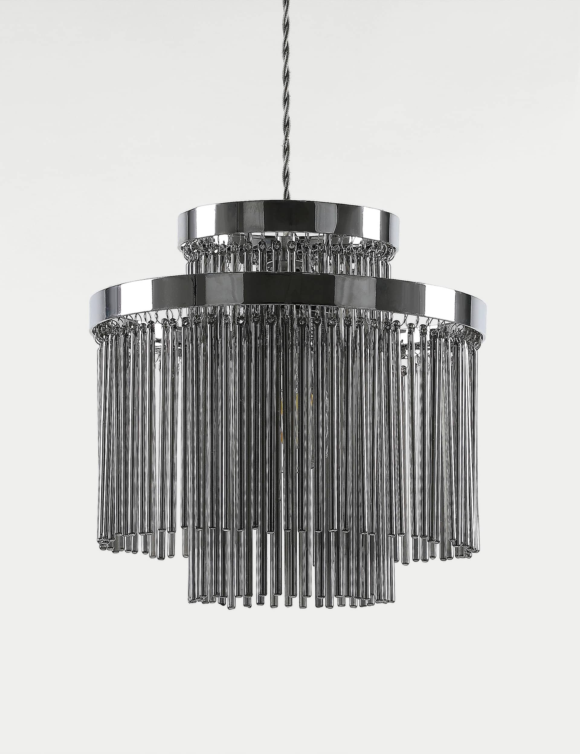 M&S Monroe Glass Easy Fit Ceiling Lamp Shade