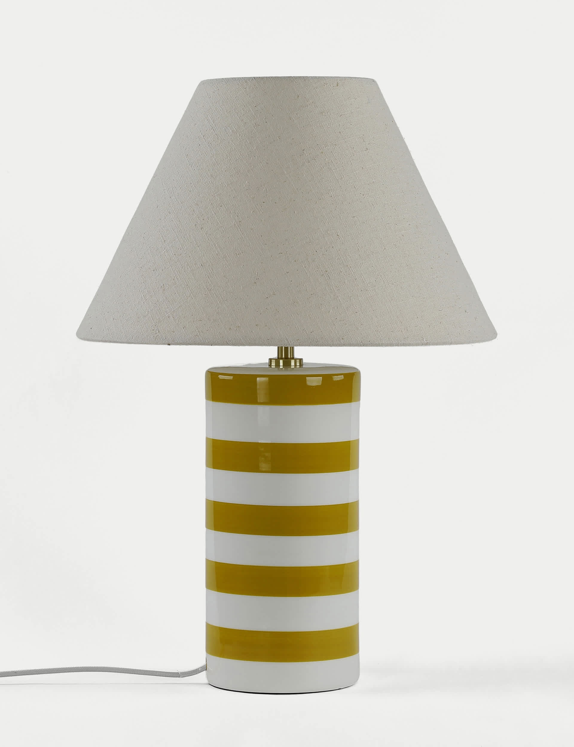 M&S Oti Table Lamp - Ochre, Green,Ochre