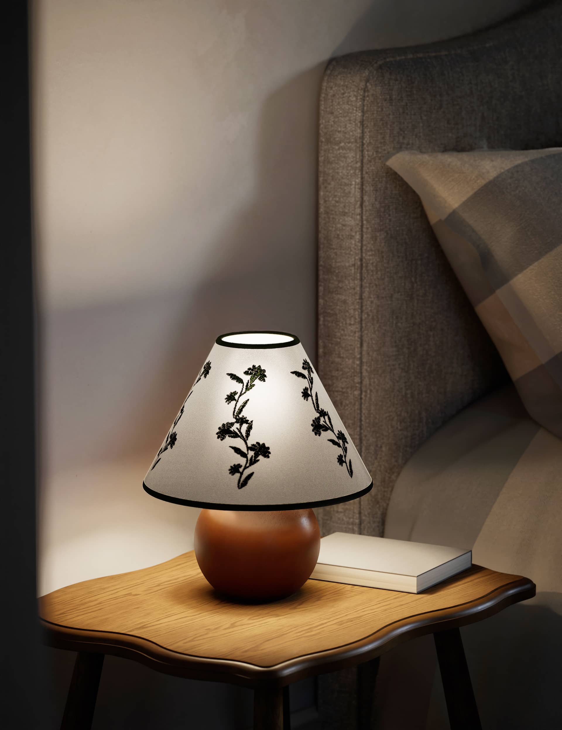 M&S Collection Betty Table Lamp - Natural, Natural