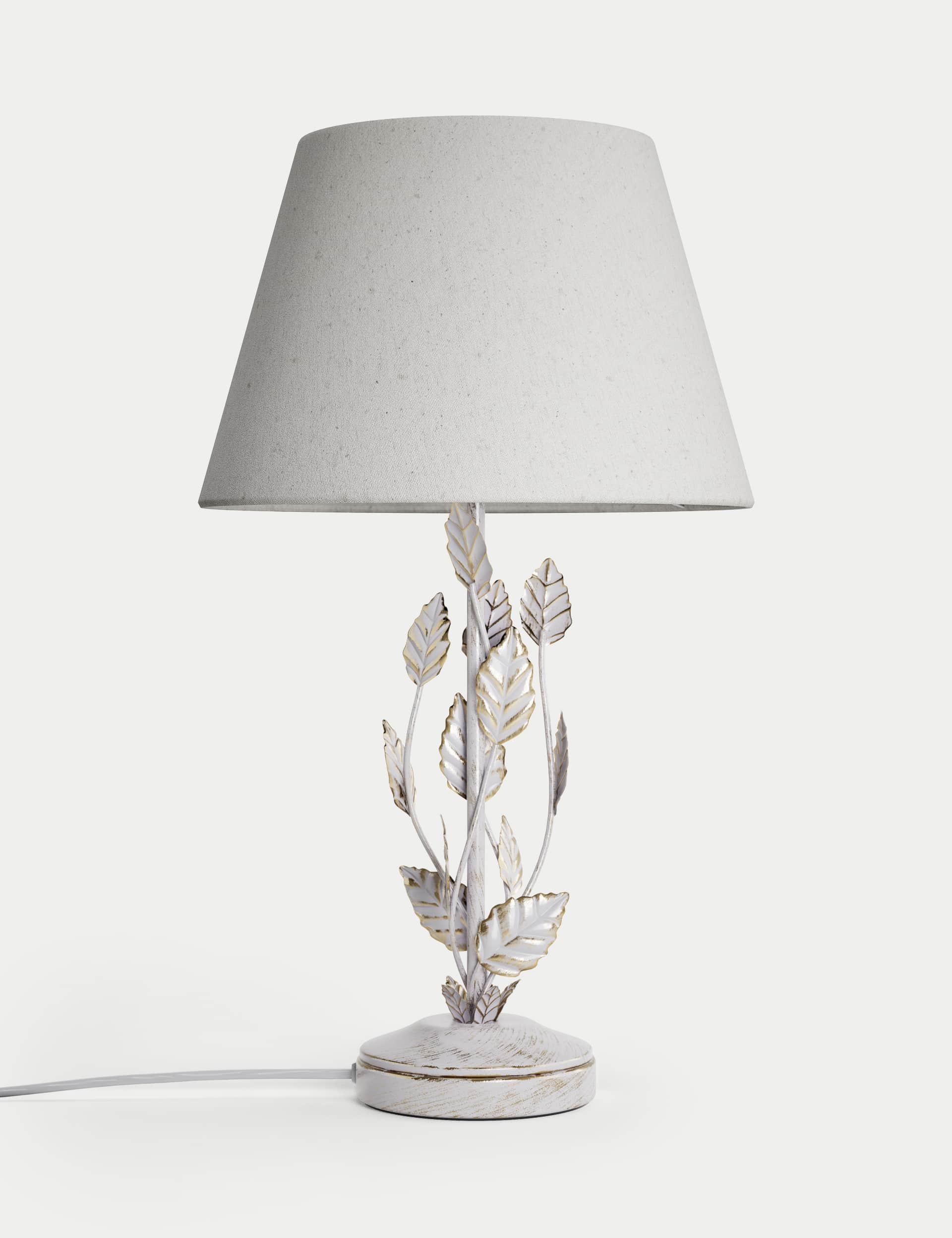 M&S Clara Table Lamp - White, White