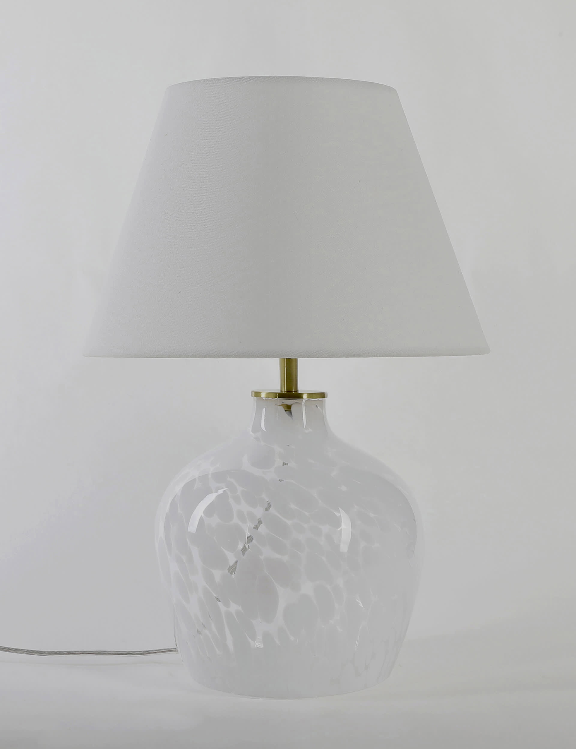 M&S Confetti Table Lamp - White, White