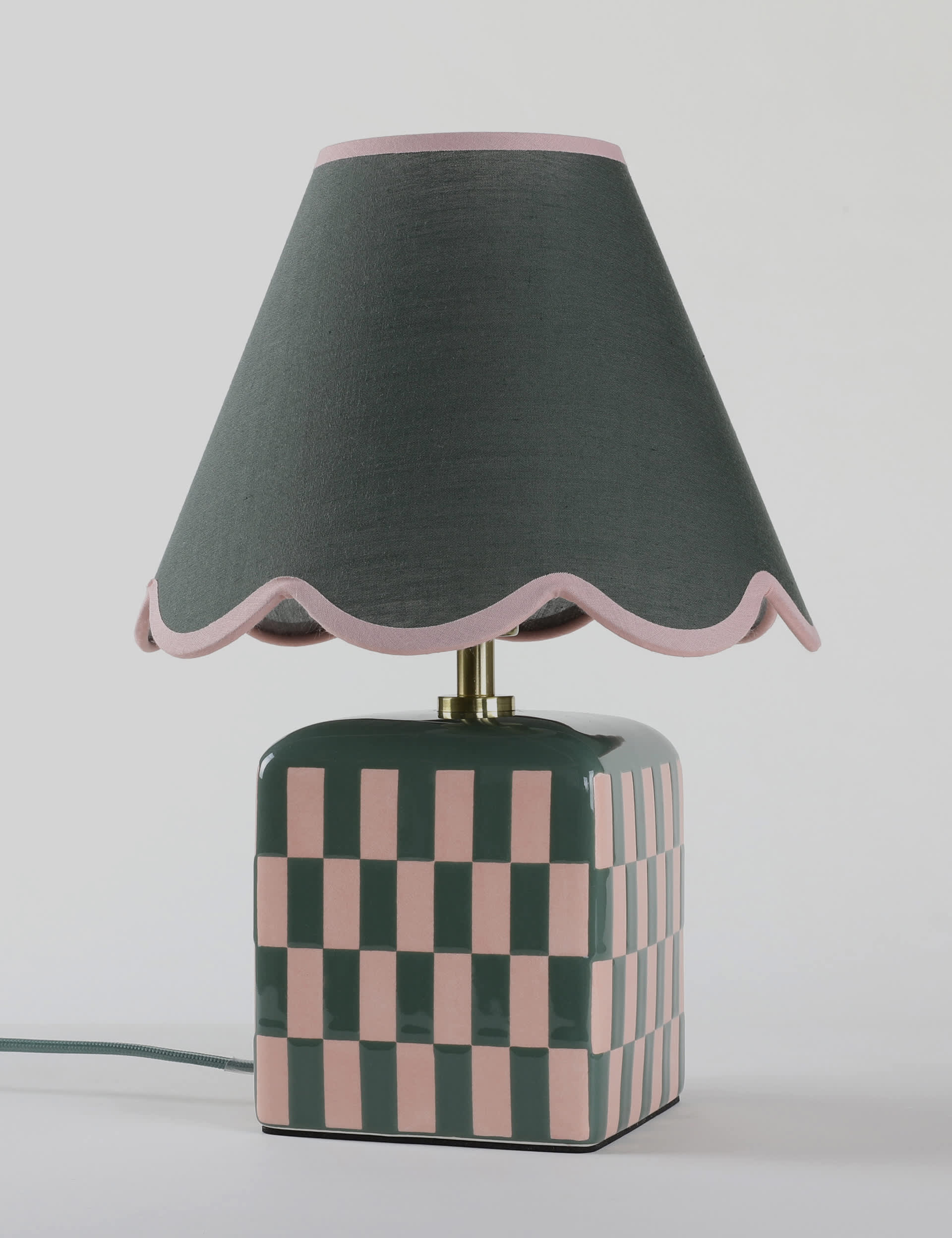 M&S Checkerboard Table Lamp - Multi, Multi